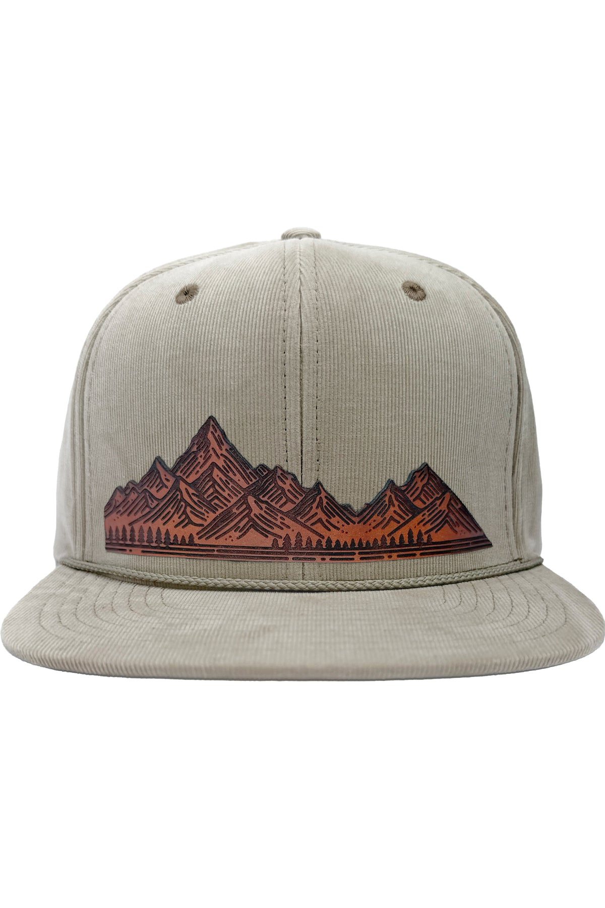 Home On The Range | mountain range leather patch hat