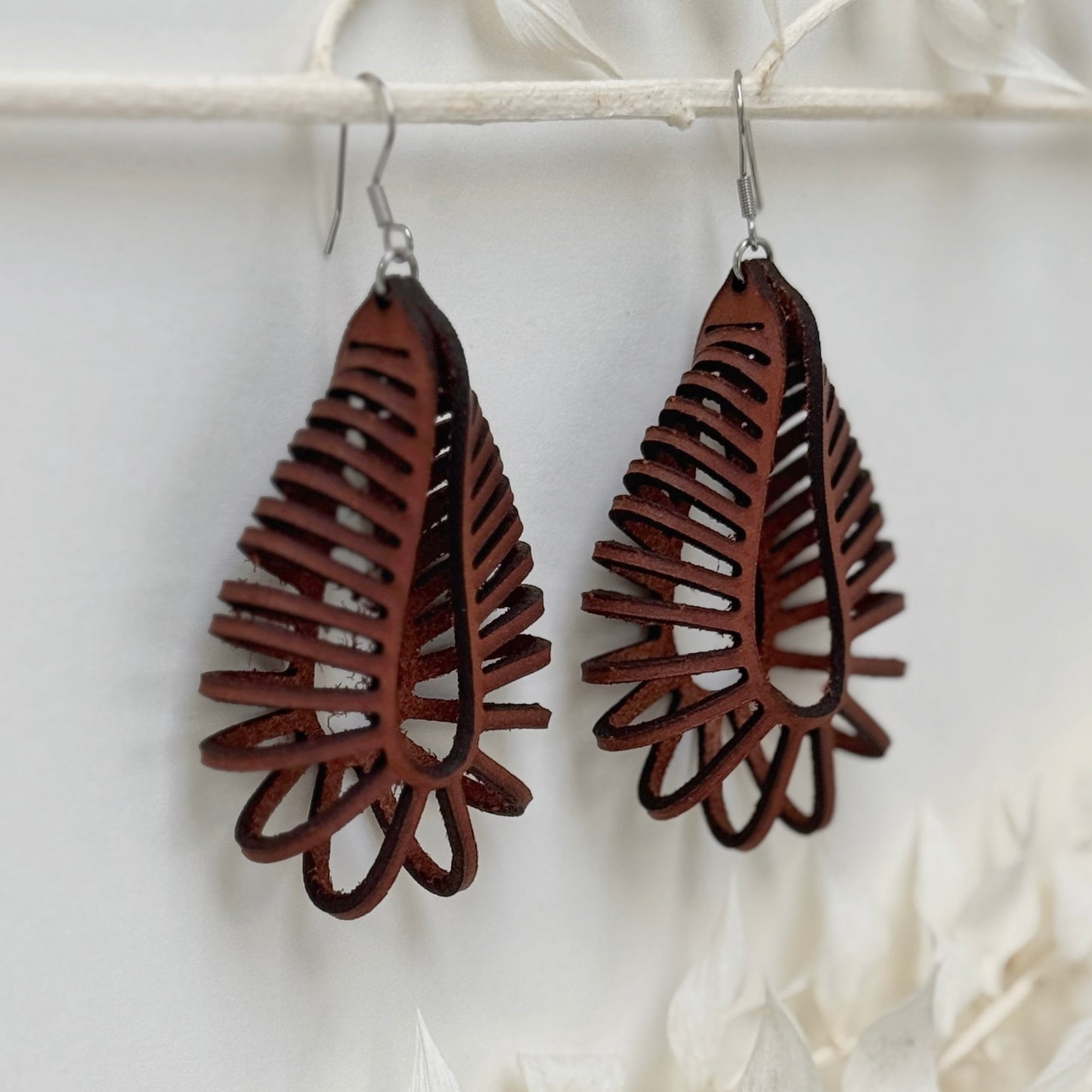 Loop There It Is | leather loop earrings
