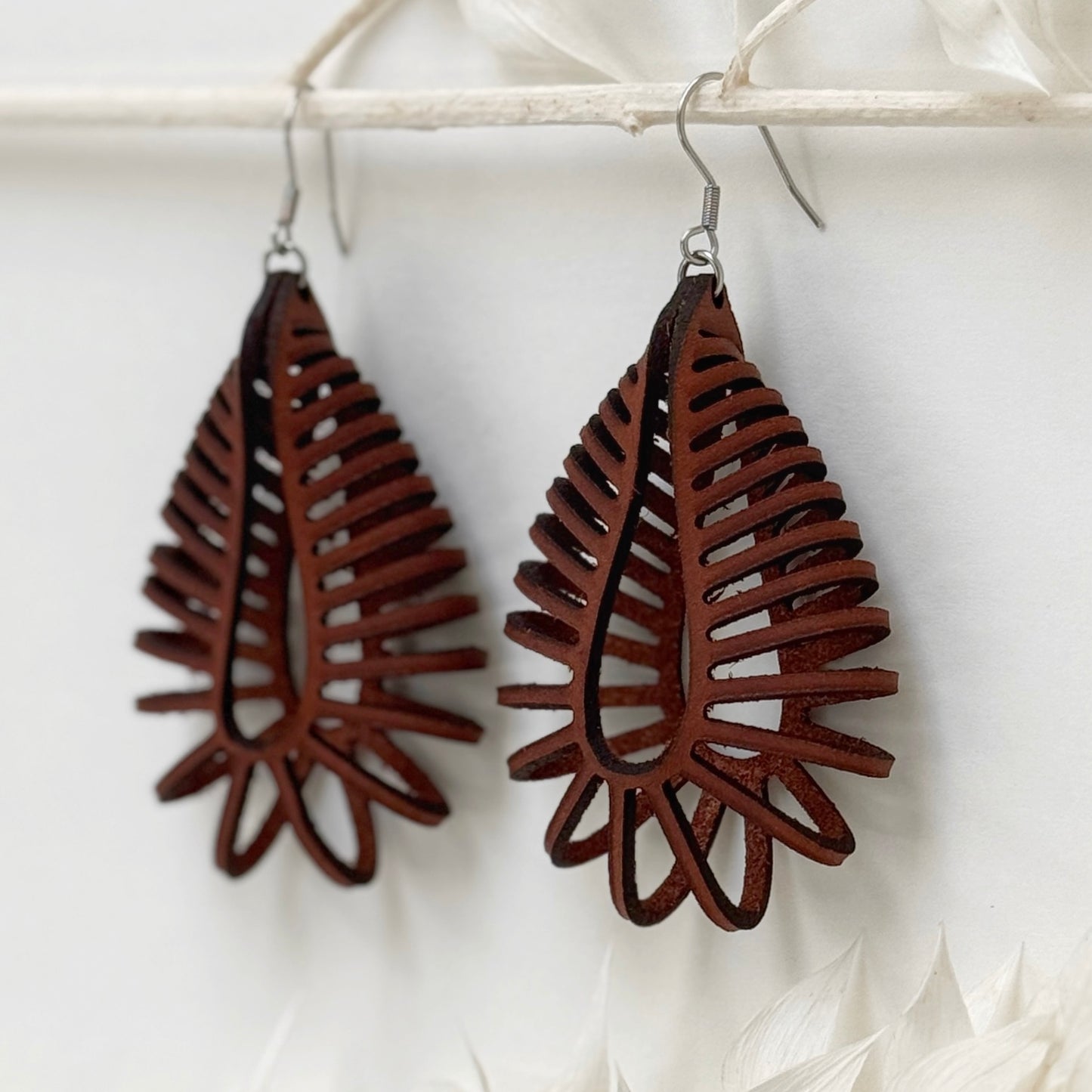 Loop There It Is | leather loop earrings
