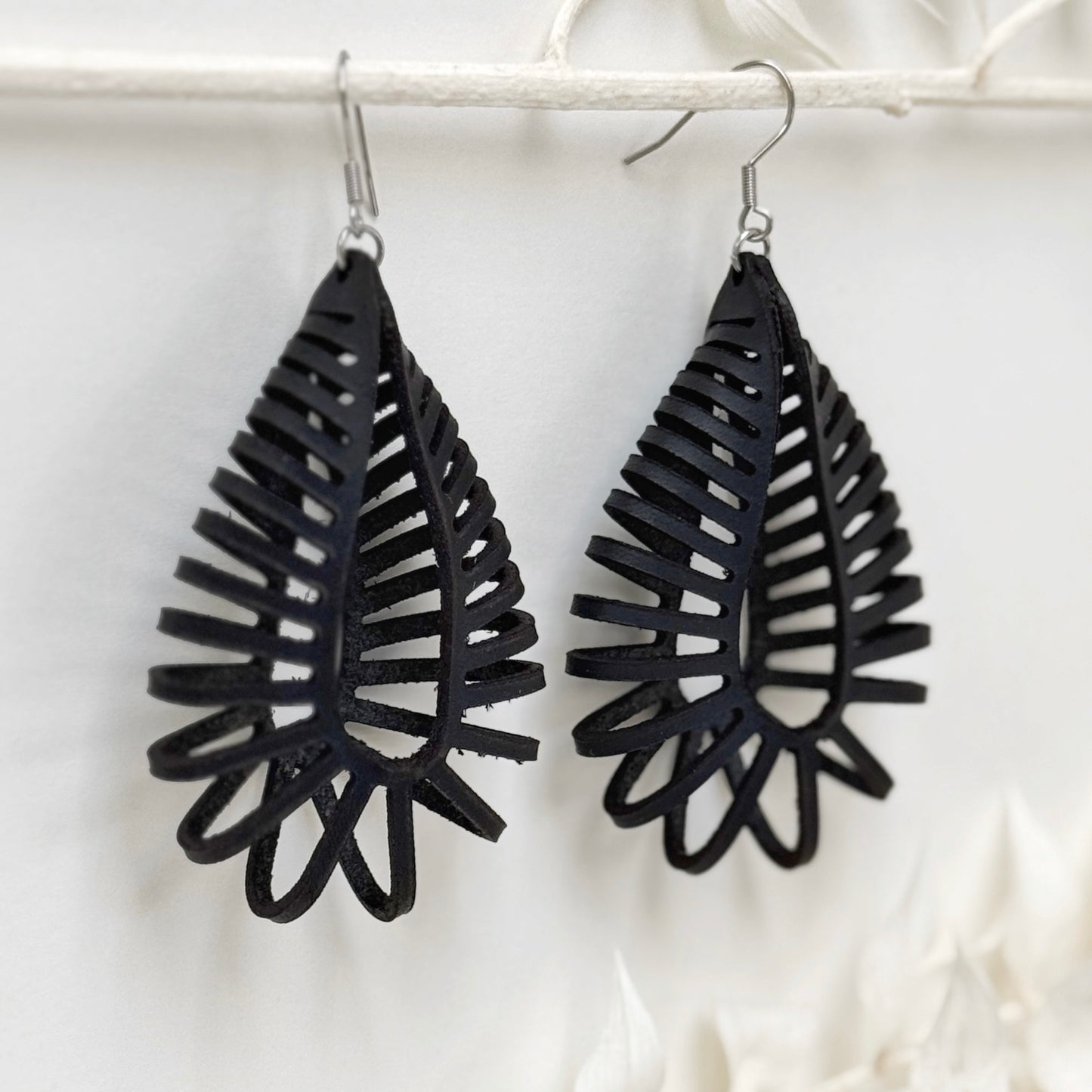Loop There It Is | leather loop earrings