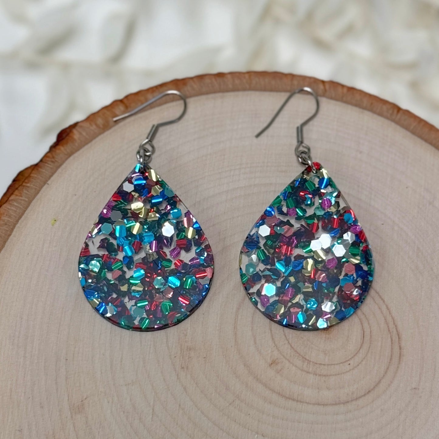 When In Doubt, Glitter It Out | party glitter earrings