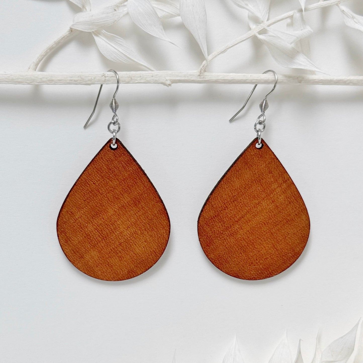 Fire & Rain | lightweight leather earrings