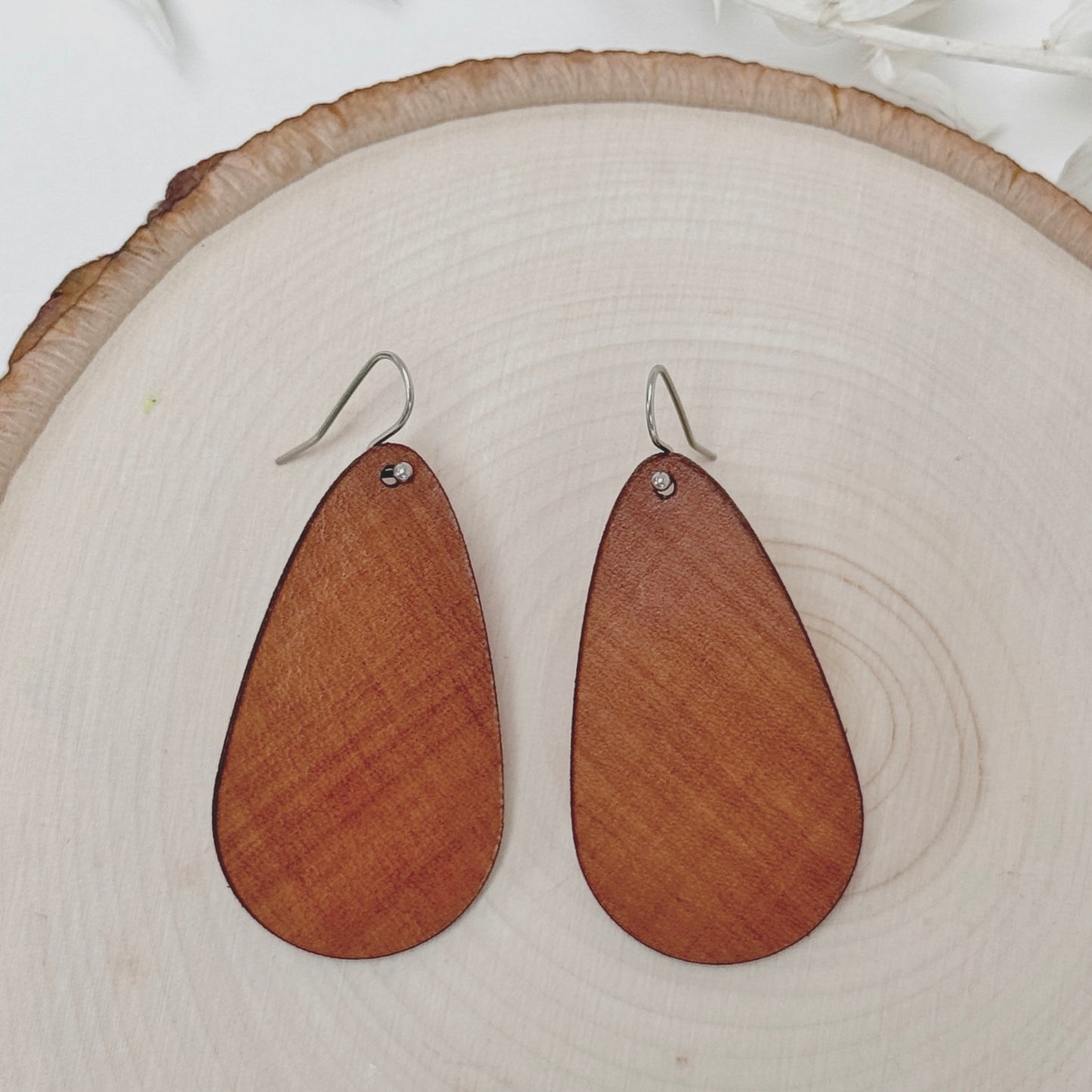 November Rain | lightweight leather earrings