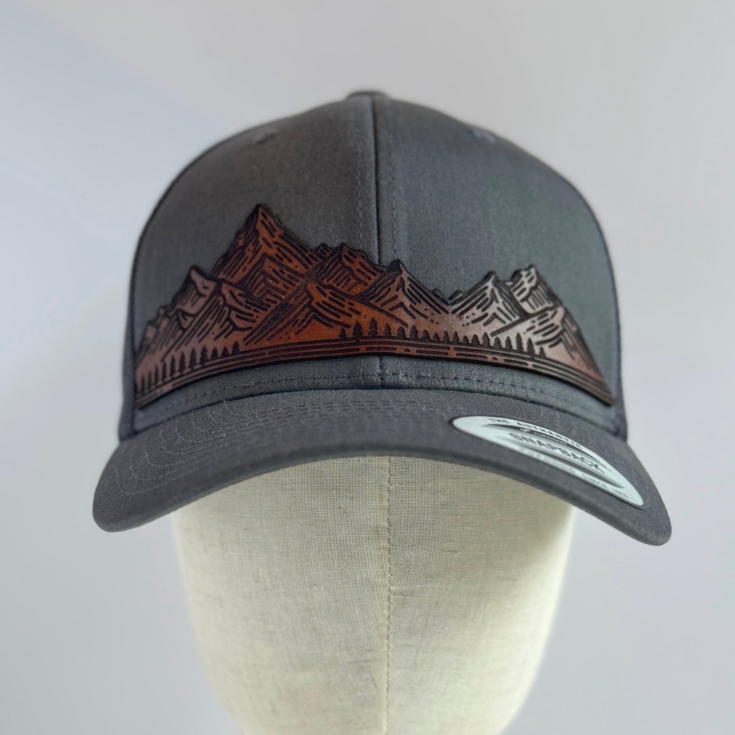 Home On The Range | mountain range leather patch hat