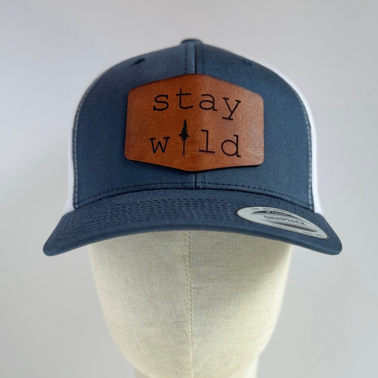 Stay Wild | leather patch hat