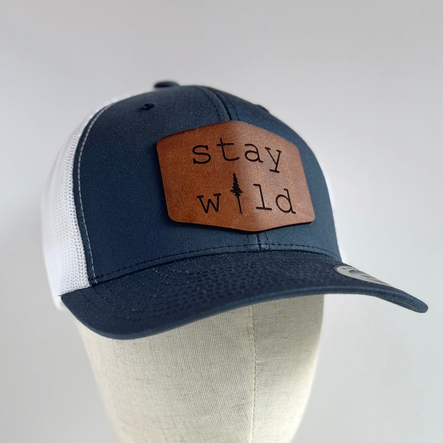 Stay Wild | leather patch hat