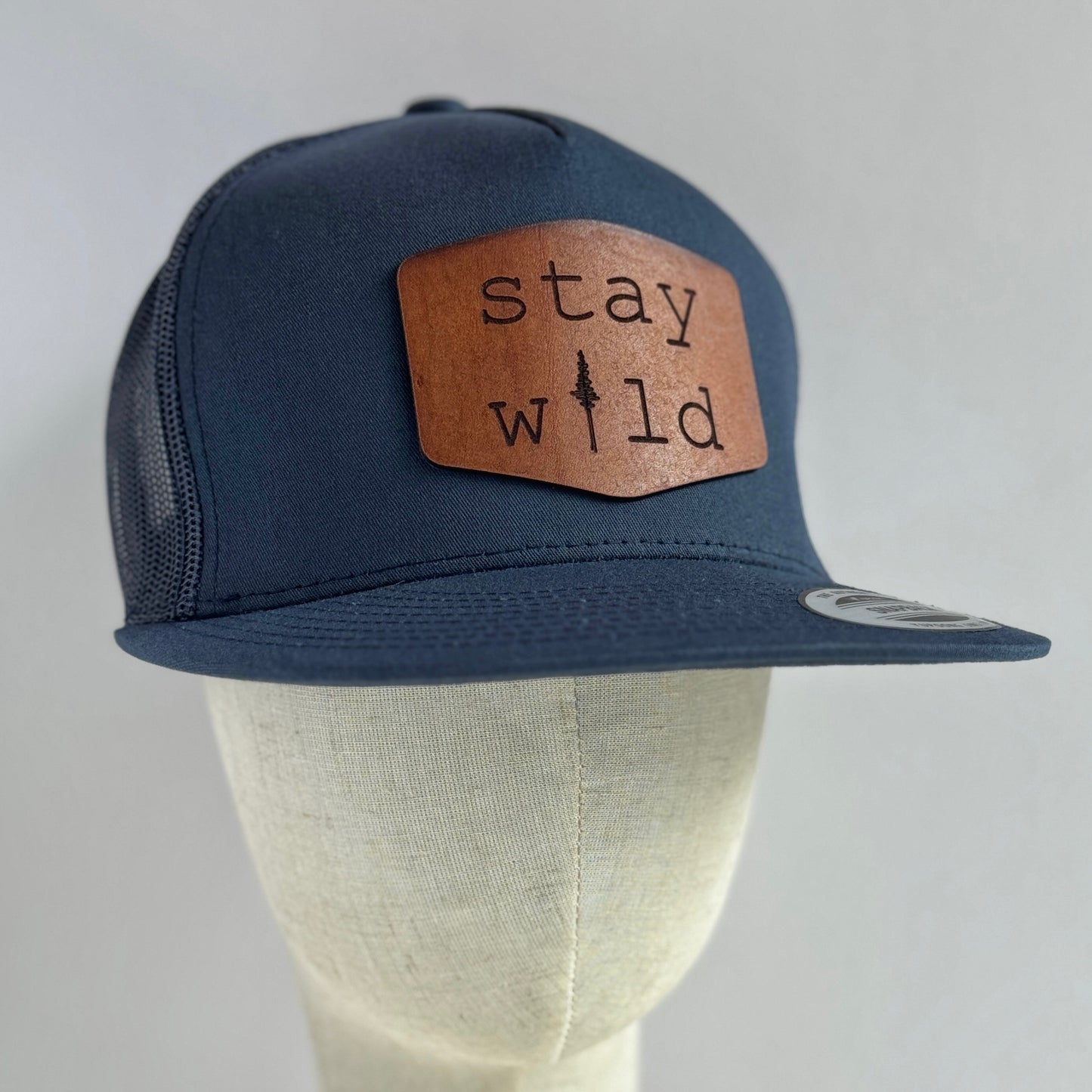 Stay Wild | leather patch hat