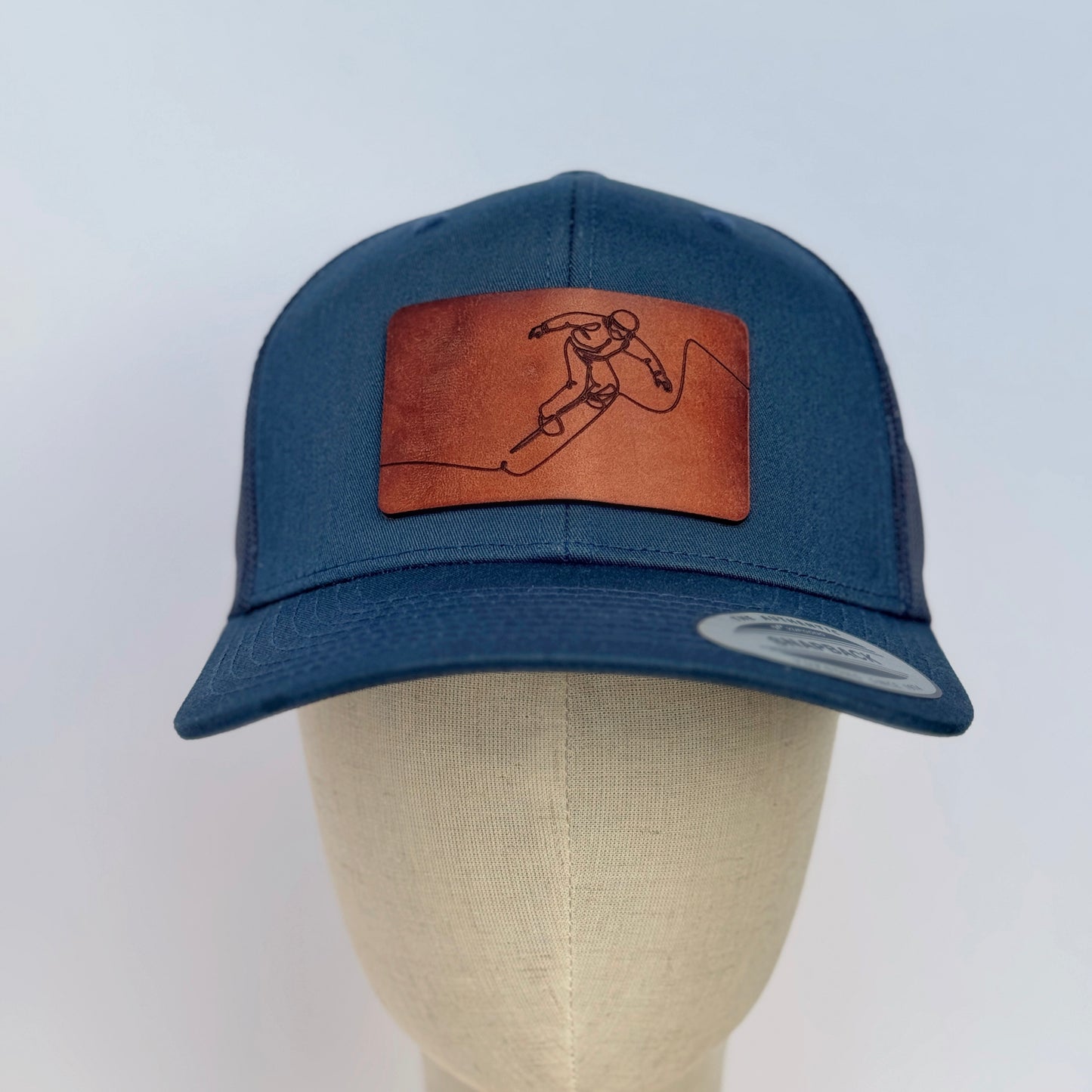Mountain Rush | snowboard leather patch hat