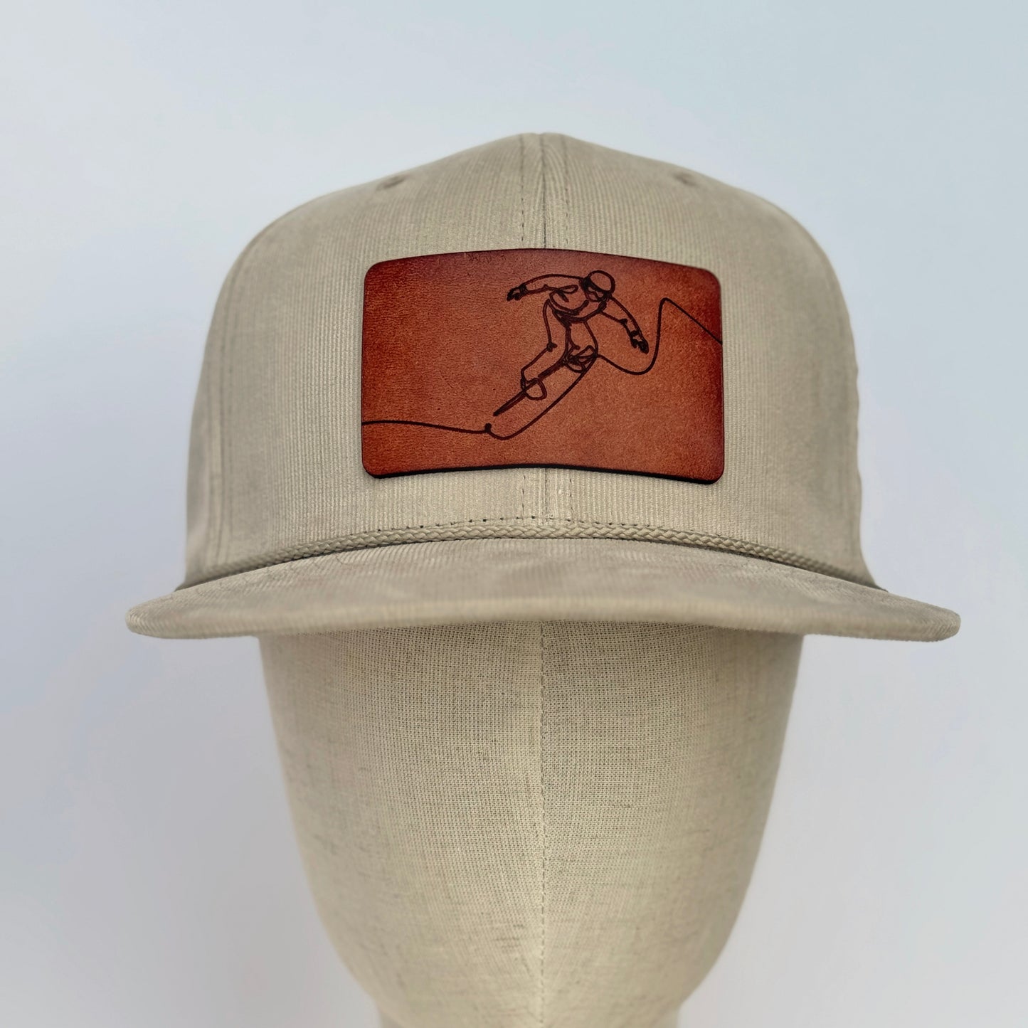 Mountain Rush | snowboard leather patch hat
