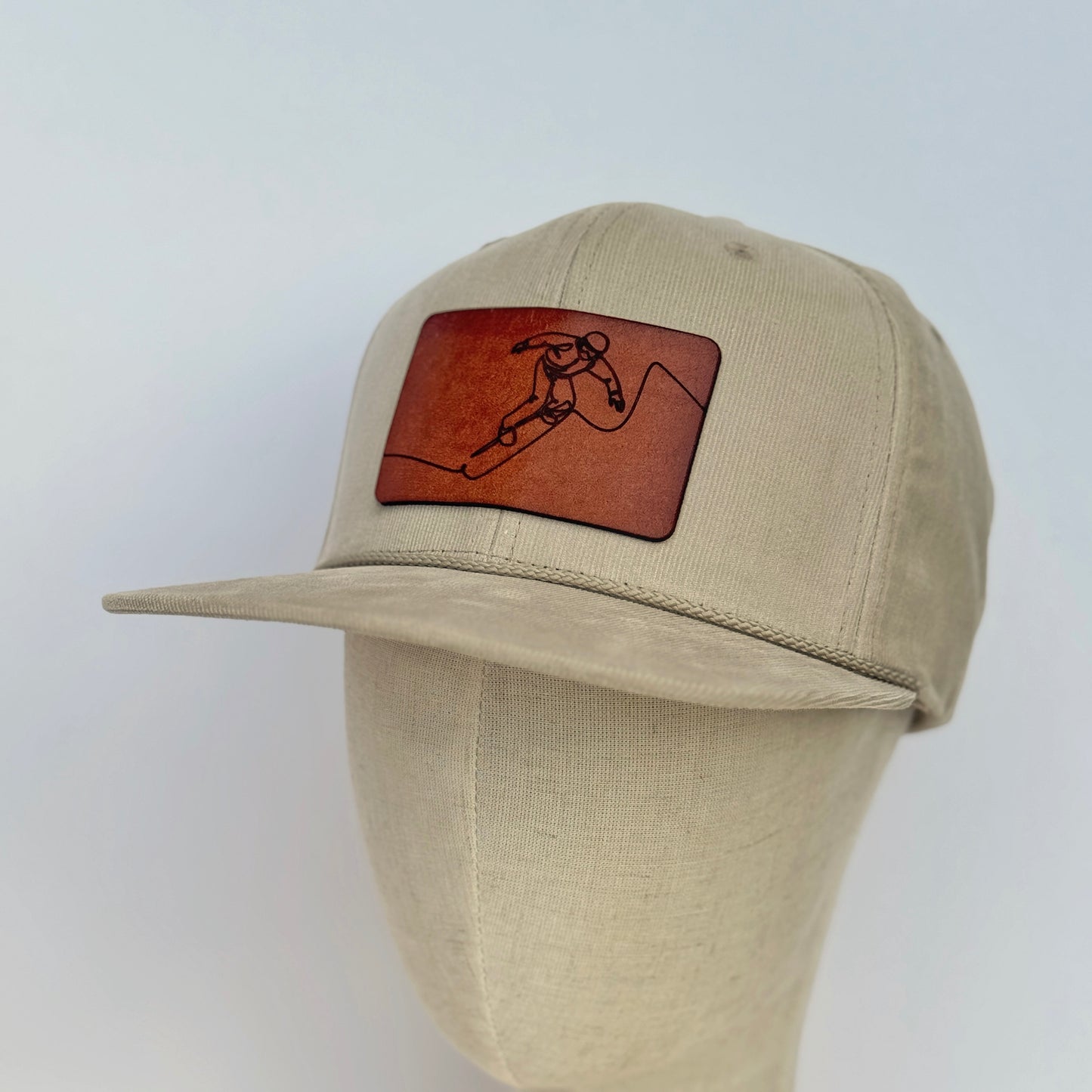 Mountain Rush | snowboard leather patch hat