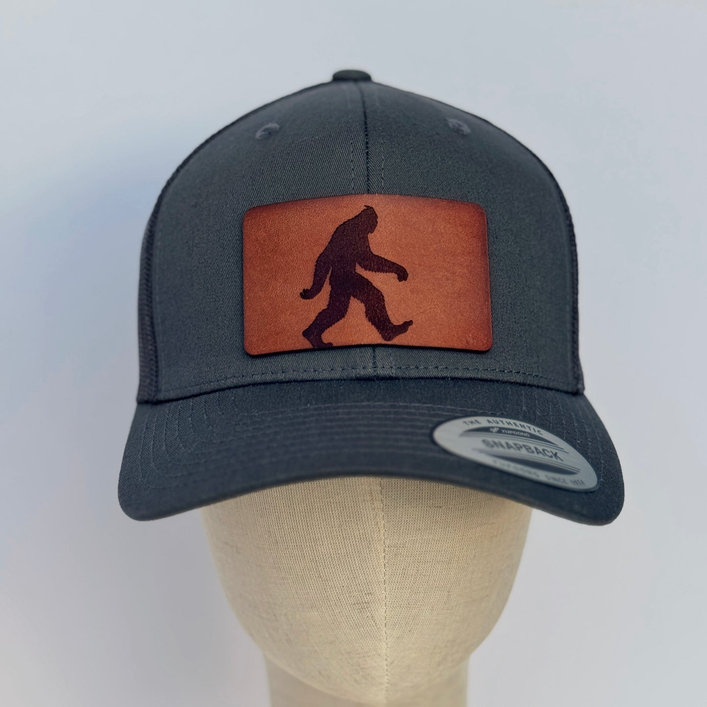 Sasquatch | bigfoot leather patch hat