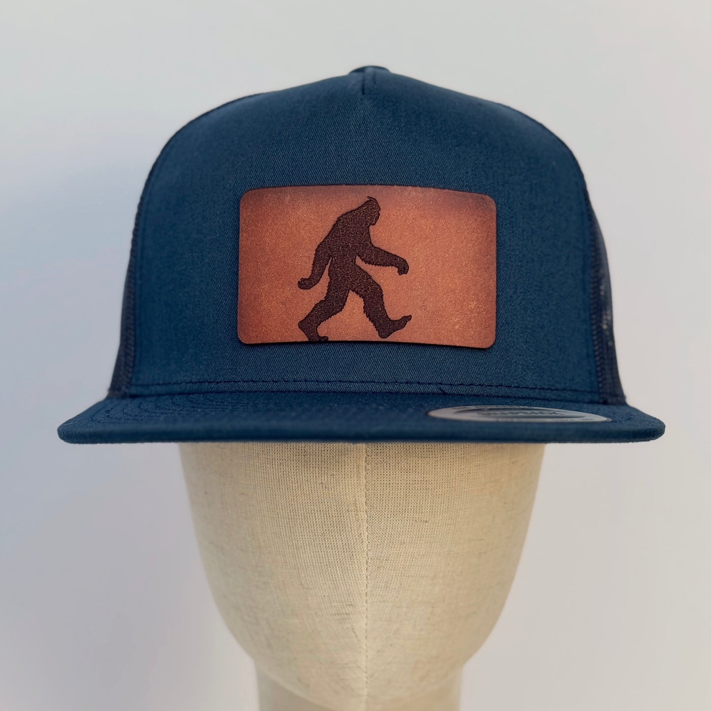 Sasquatch | bigfoot leather patch hat
