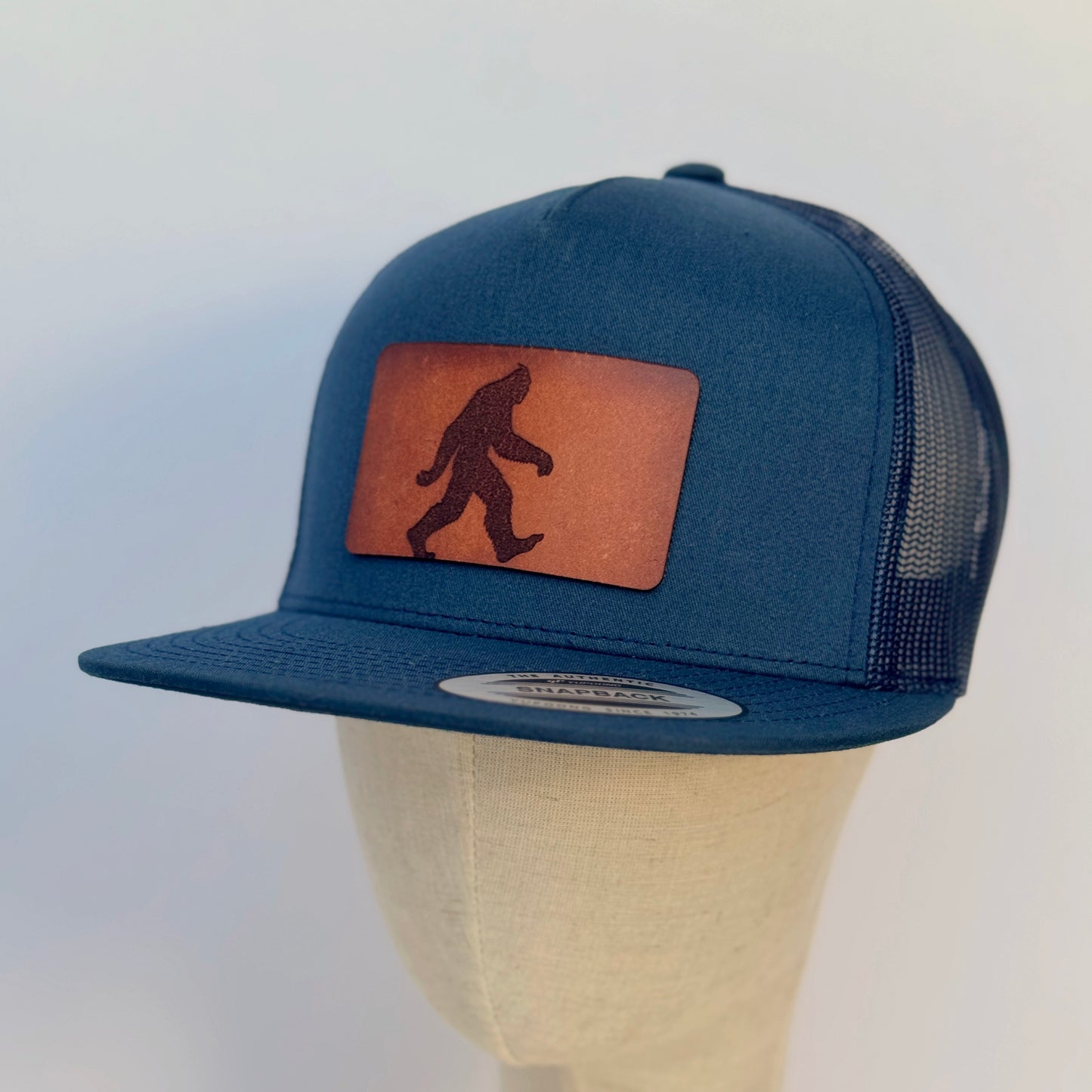 Sasquatch | bigfoot leather patch hat