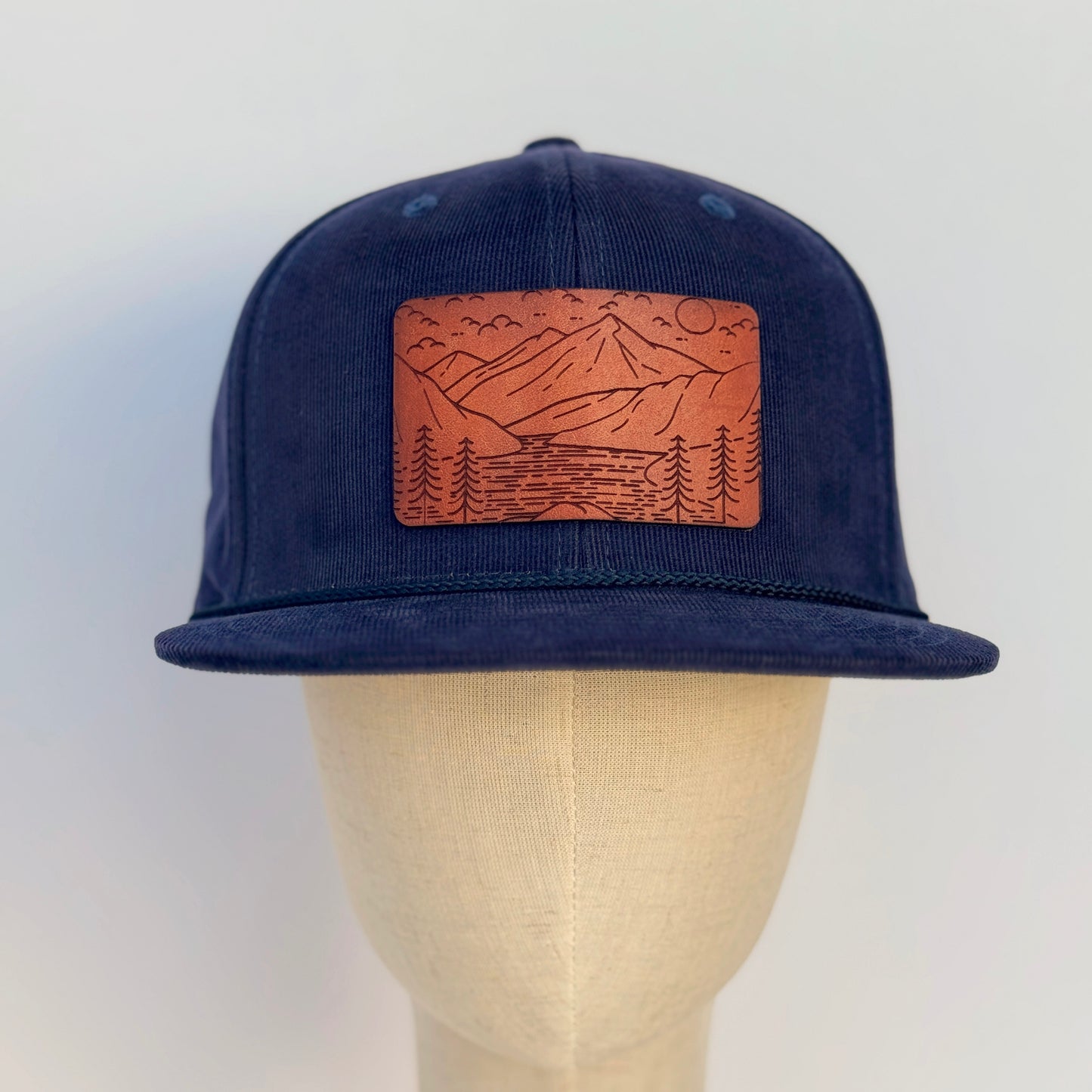 Rivers & Ridges | mountain scape leather patch hat