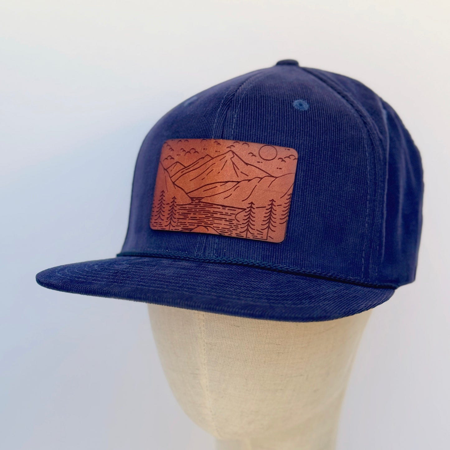 Rivers & Ridges | mountain scape leather patch hat