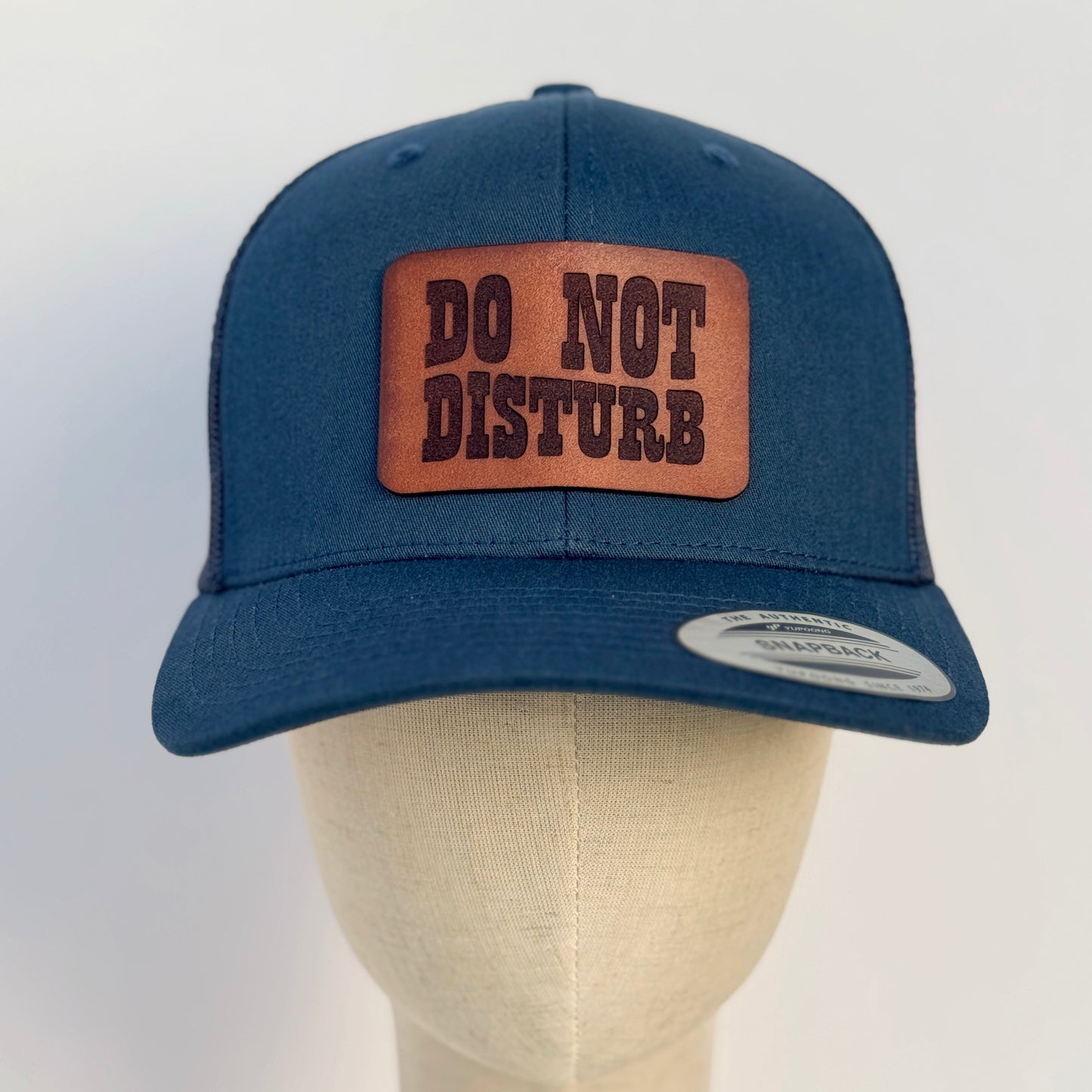 Do Not Disturb | leather patch hat