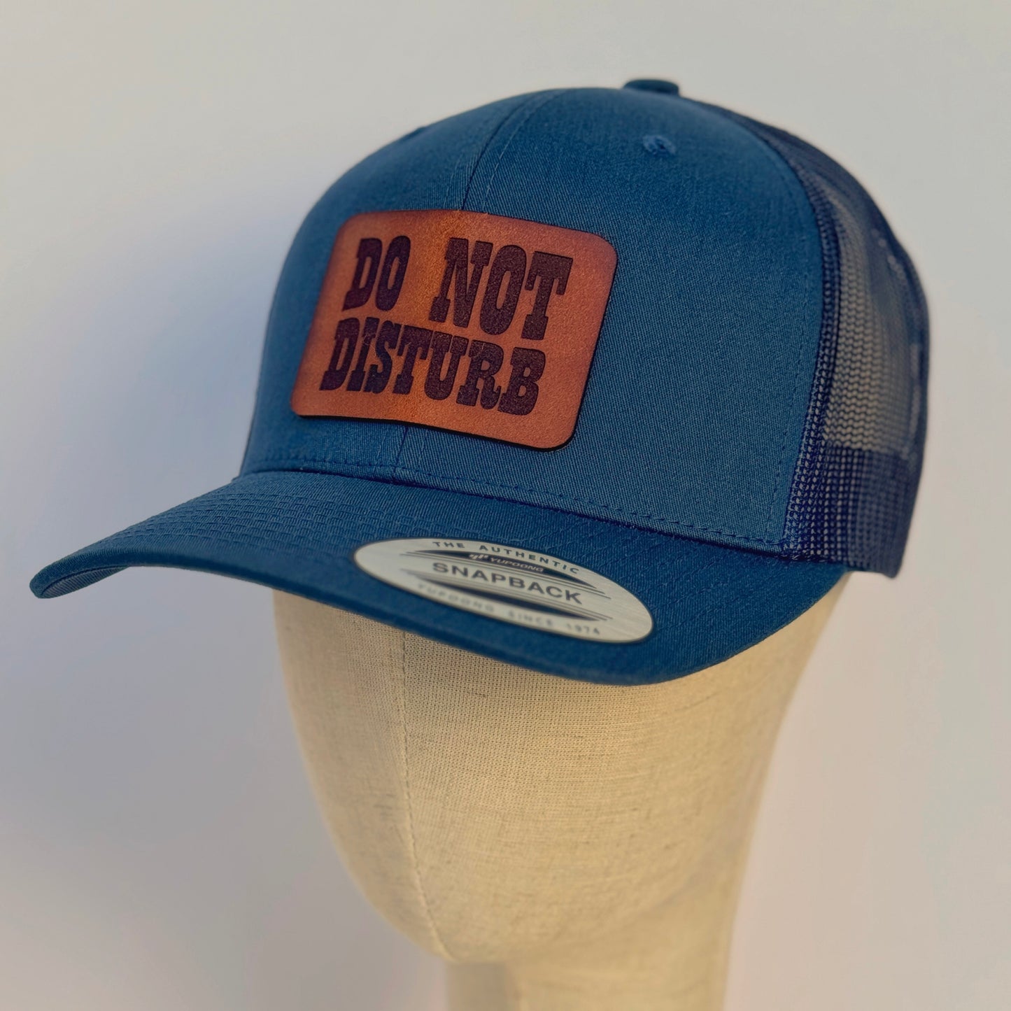 Do Not Disturb | leather patch hat