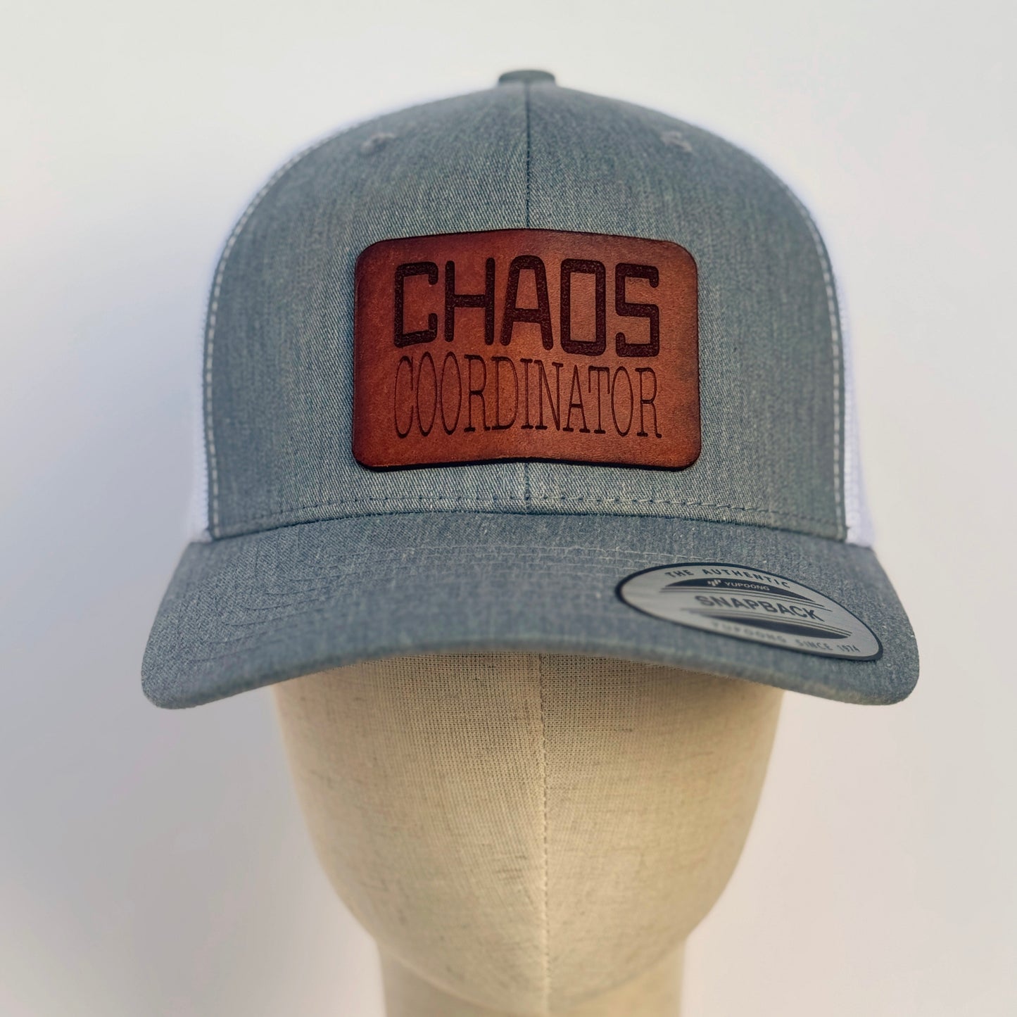 Chaos Coordinator | leather patch hat