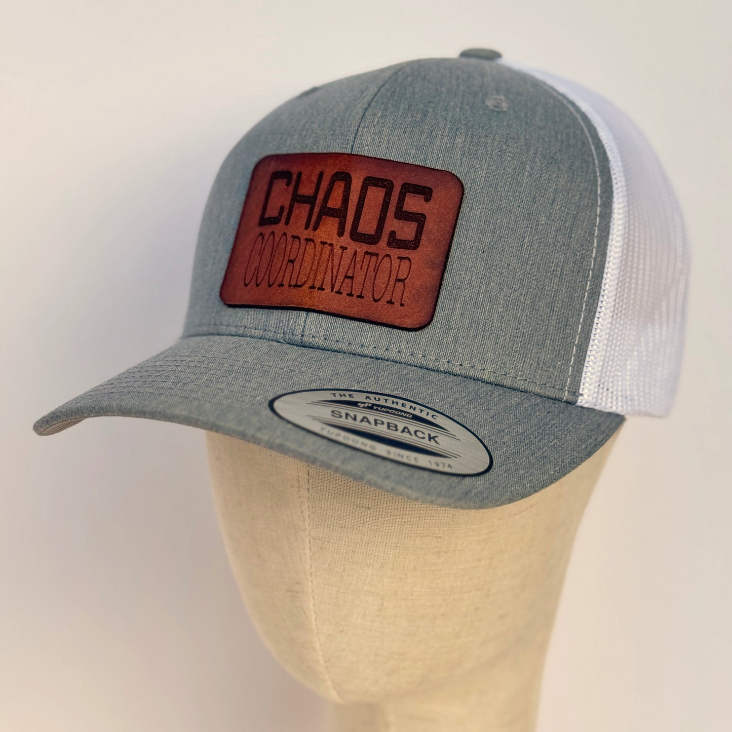 Chaos Coordinator | leather patch hat