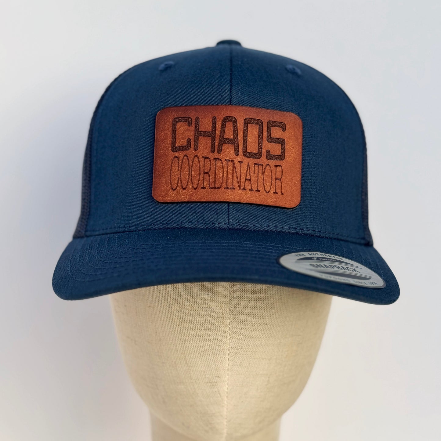 Chaos Coordinator | leather patch hat