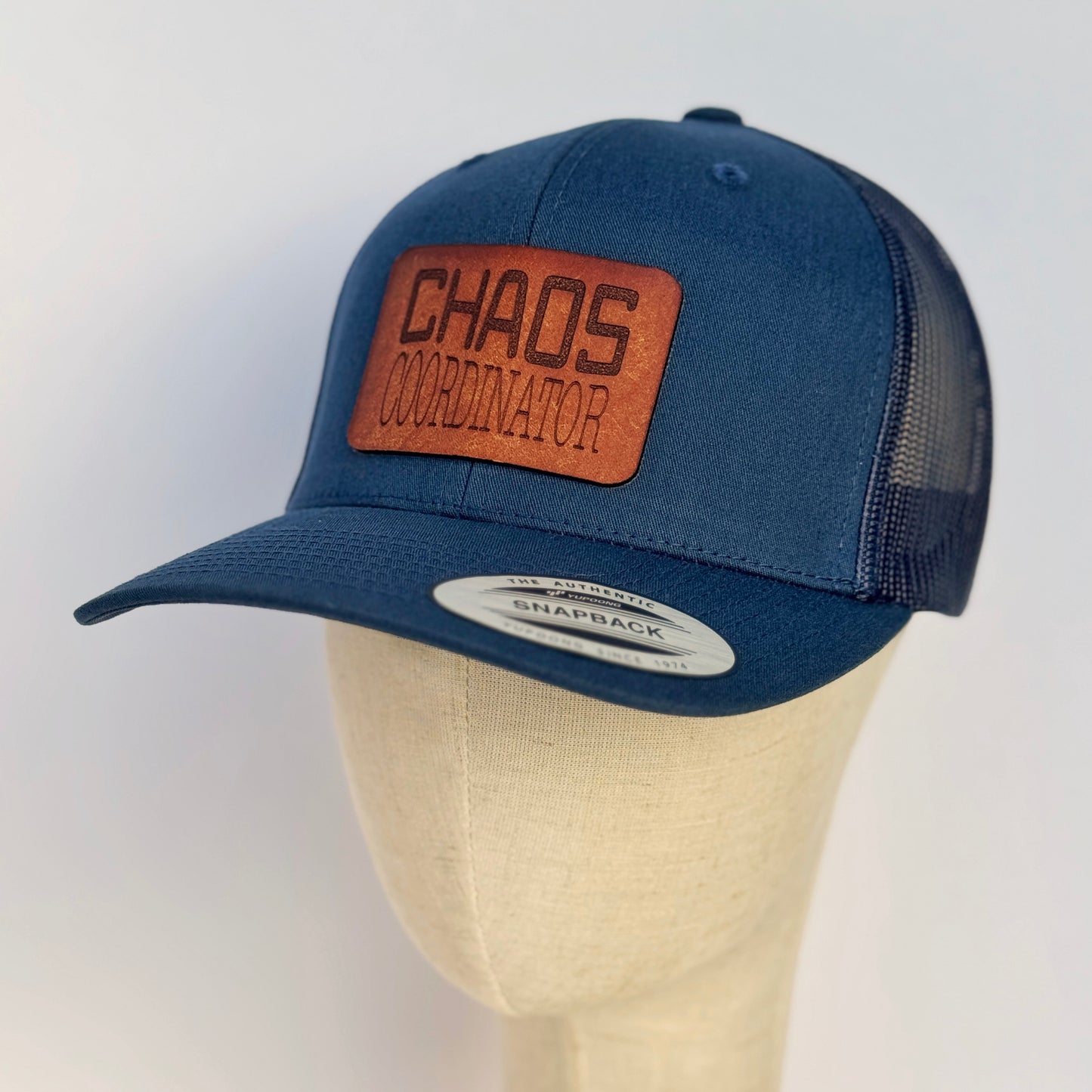 Chaos Coordinator | leather patch hat