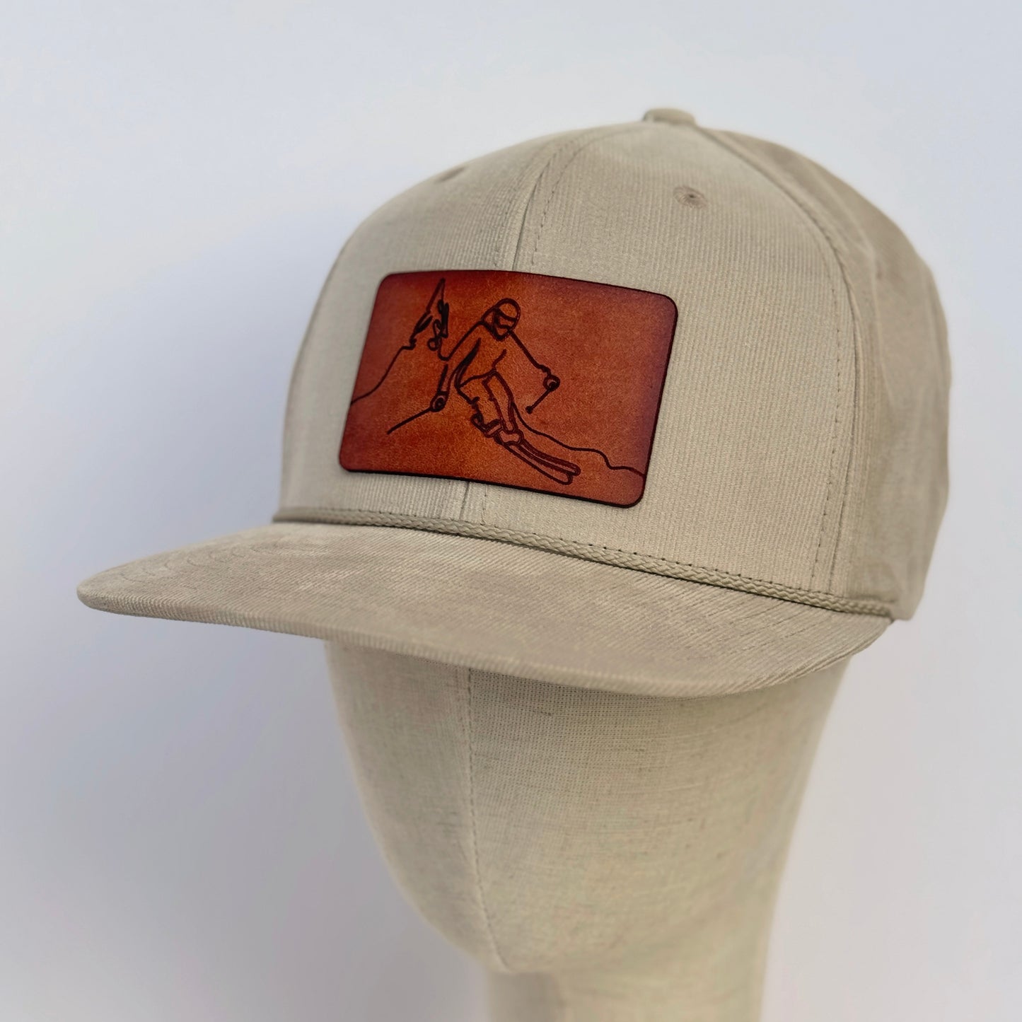 Hitting The Slopes | ski leather patch hat