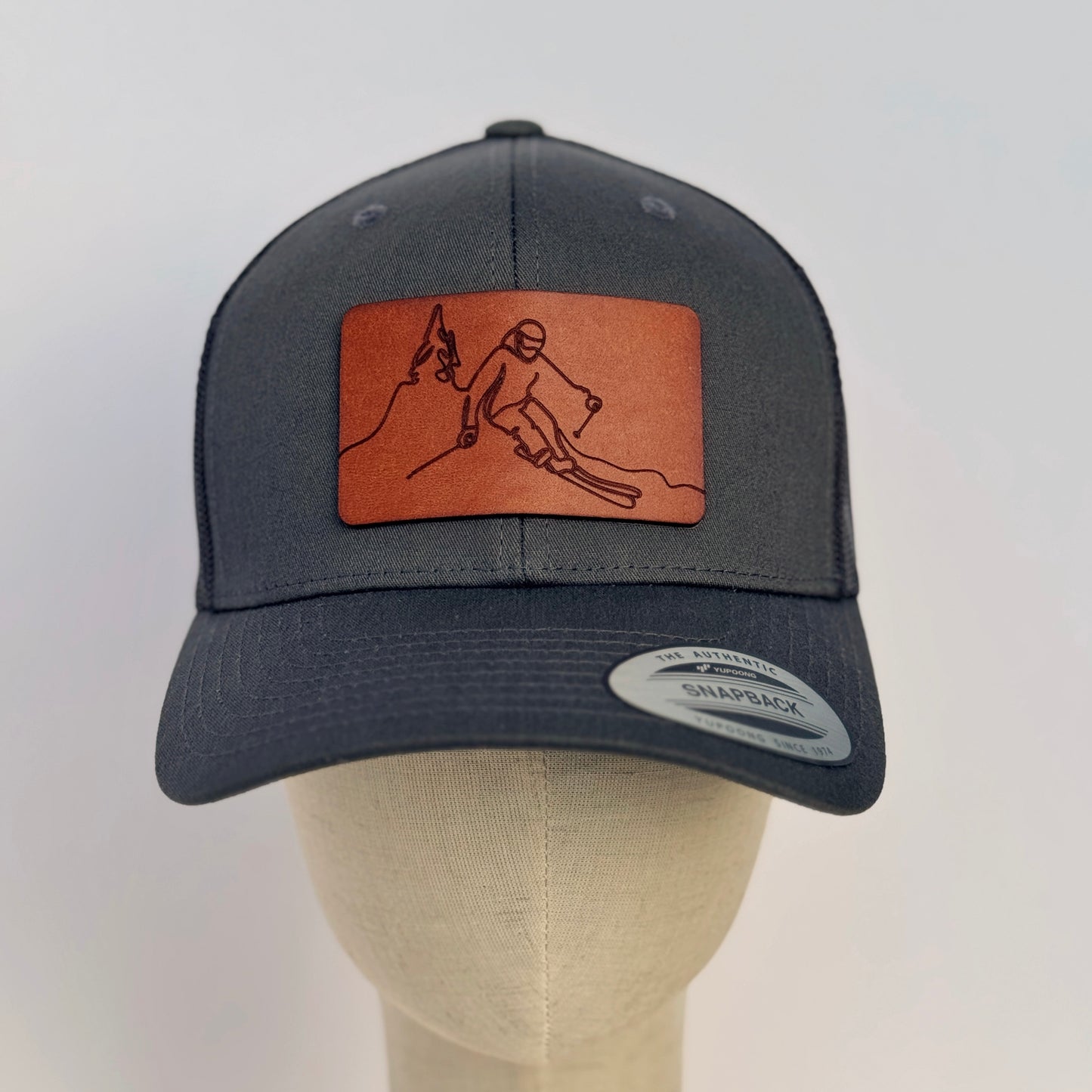 Hitting The Slopes | ski leather patch hat