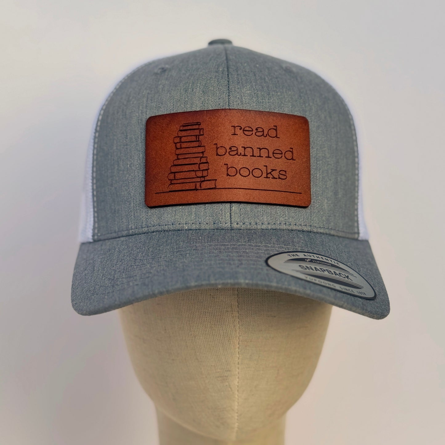 Read Banned Books | leather patch hat