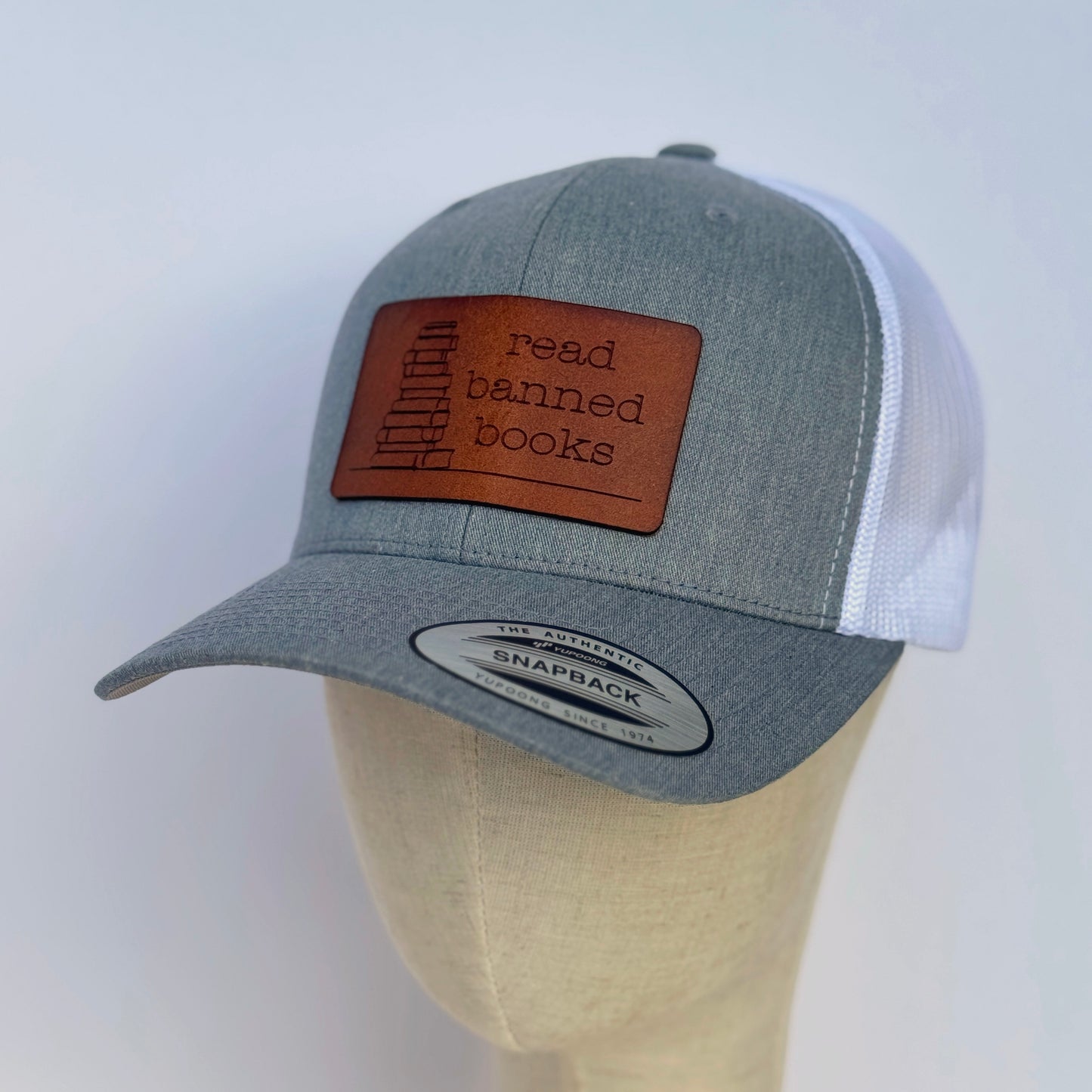 Read Banned Books | leather patch hat