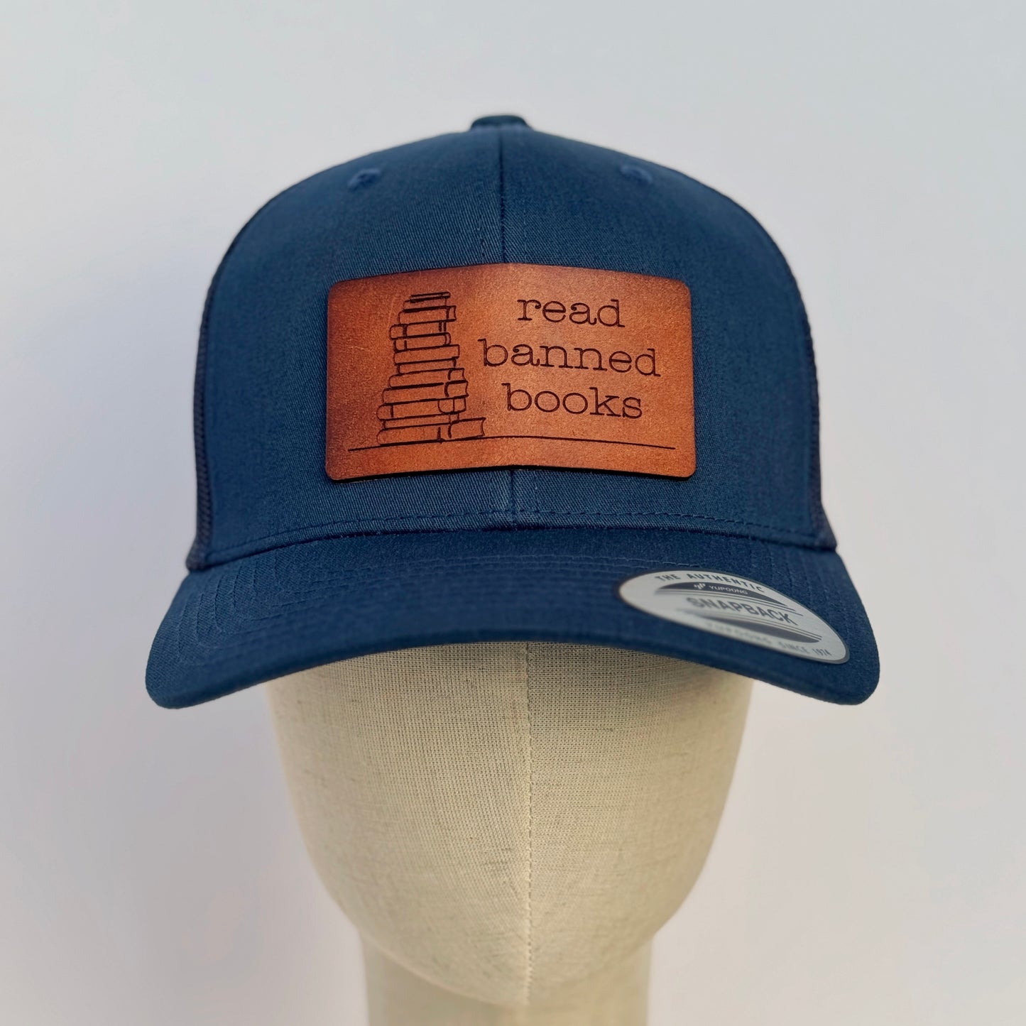 Read Banned Books | leather patch hat