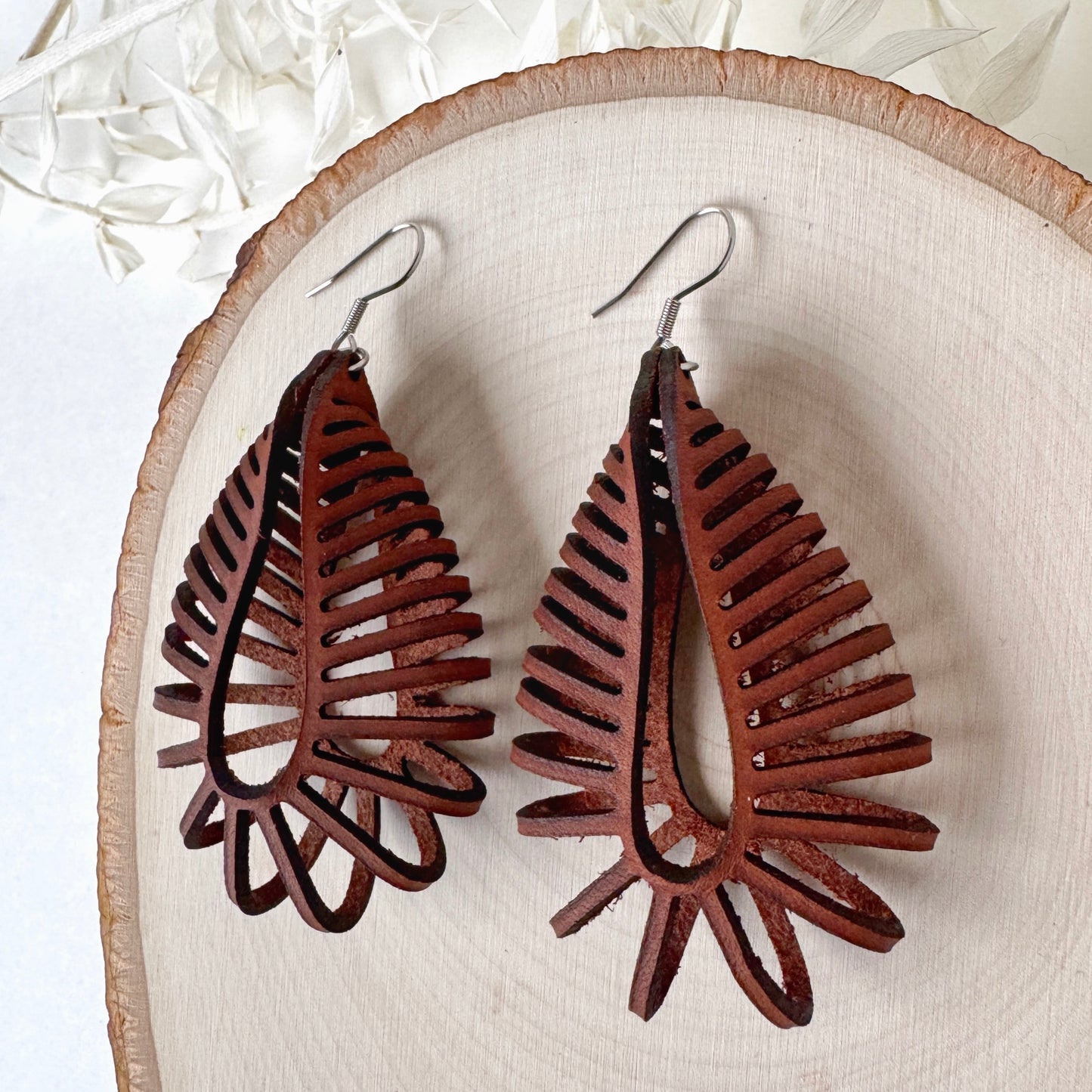 Loop There It Is | leather loop earrings