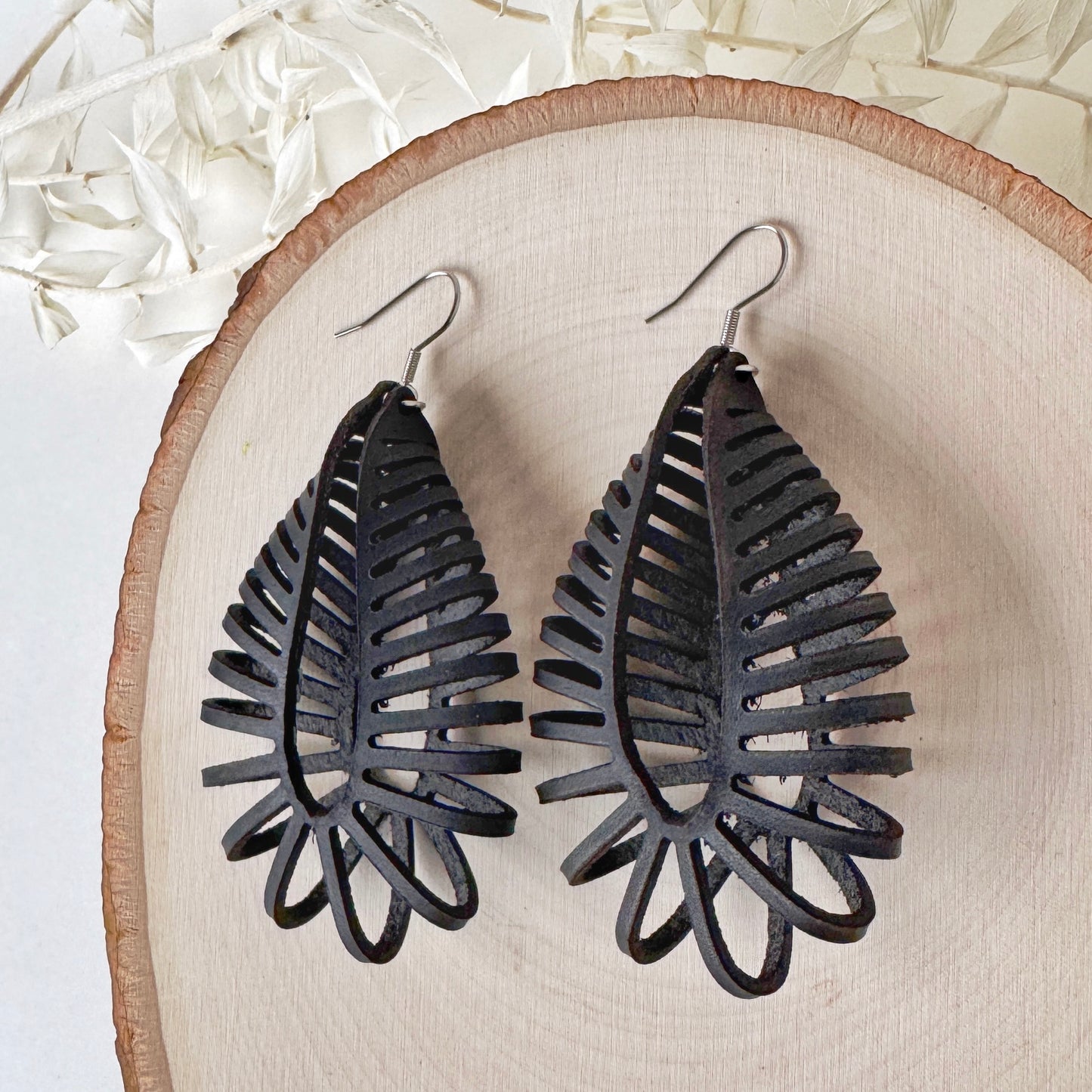 Loop There It Is | leather loop earrings