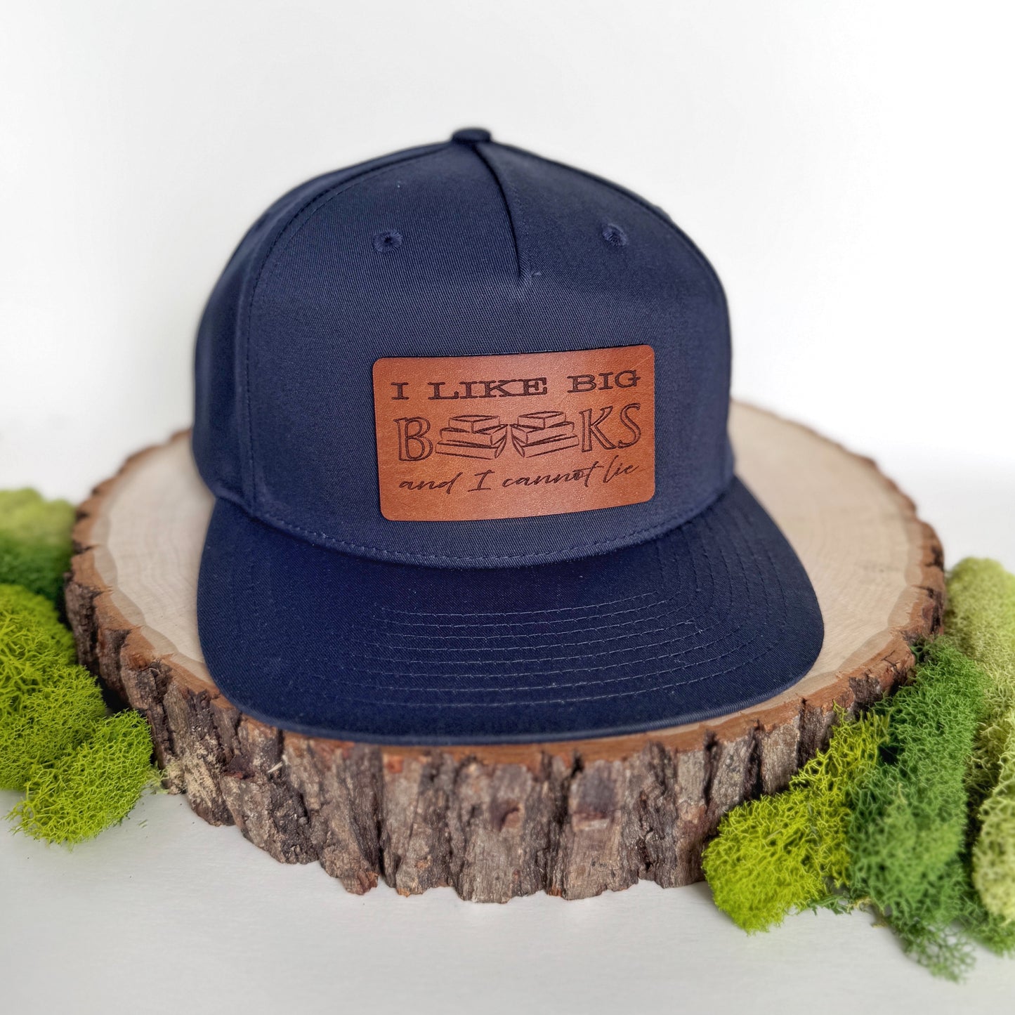I Like Big Books | leather patch hat