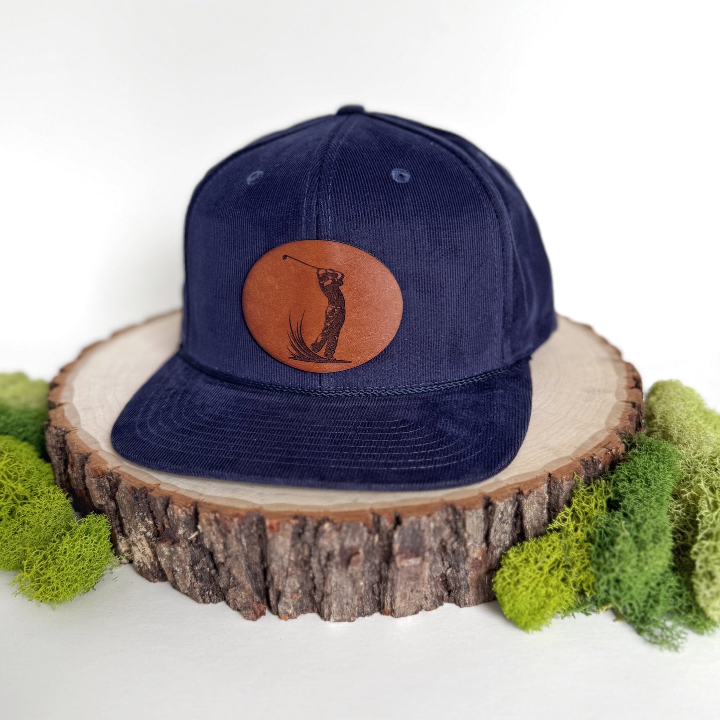 Back Nine | golf leather patch hat