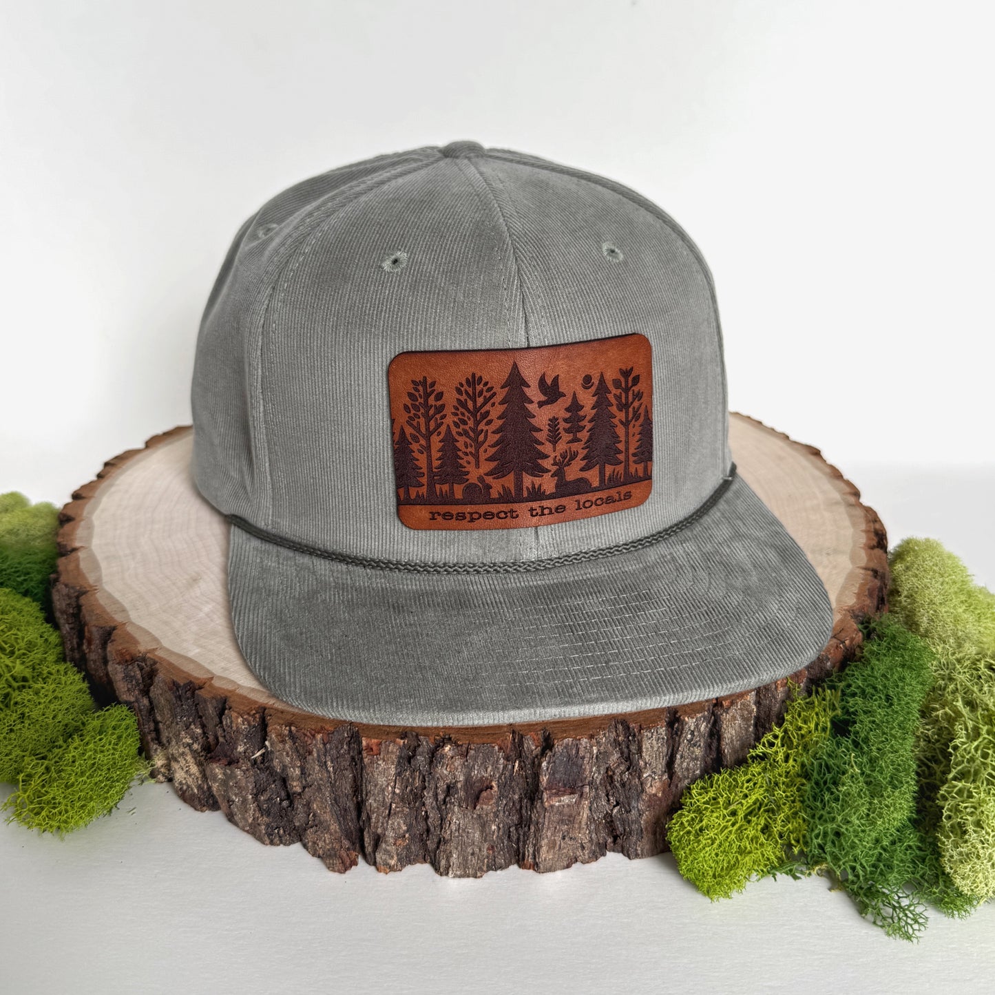 Respect the Locals | nature lover leather patch hat