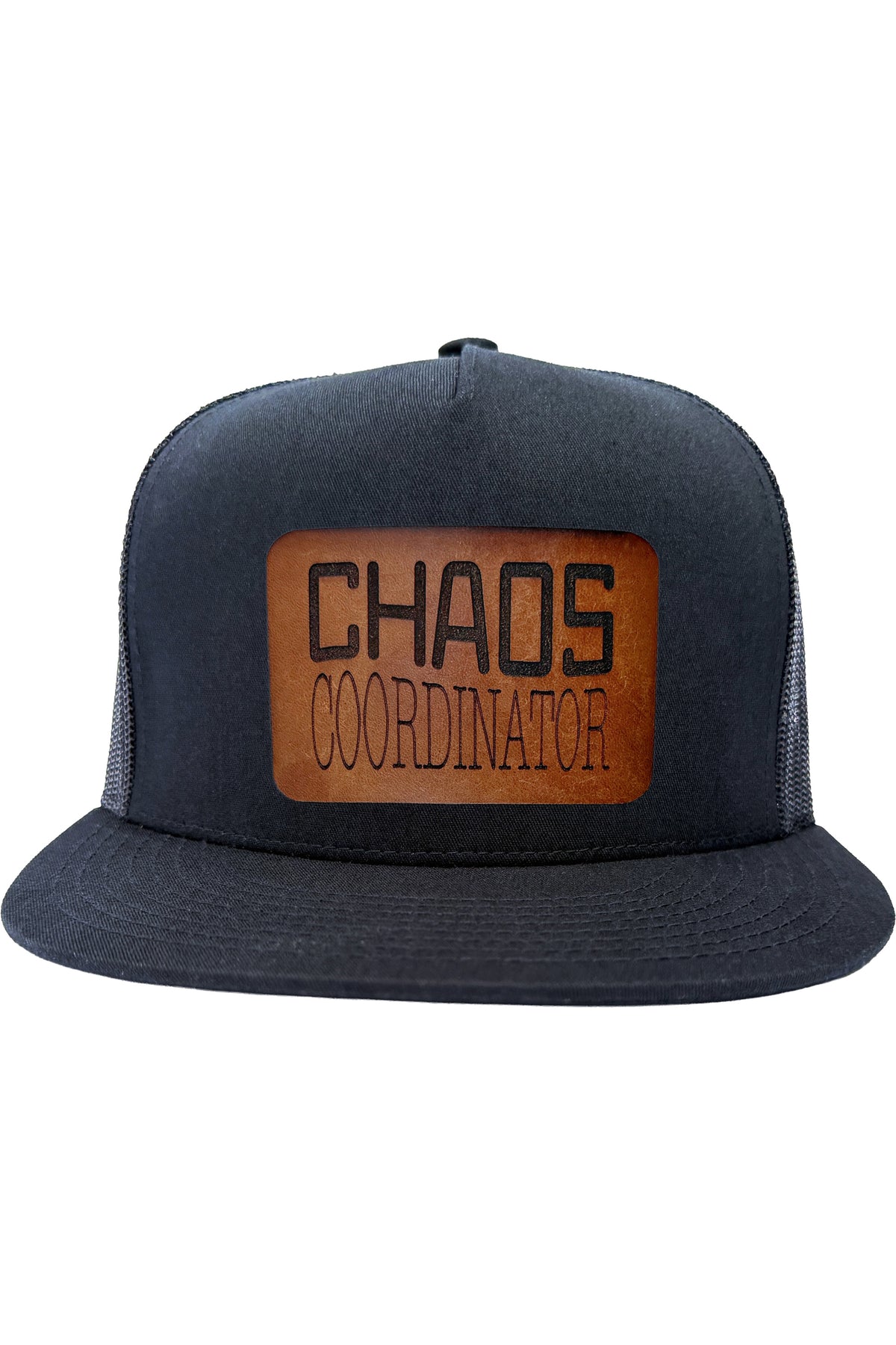 Chaos Coordinator | leather patch hat