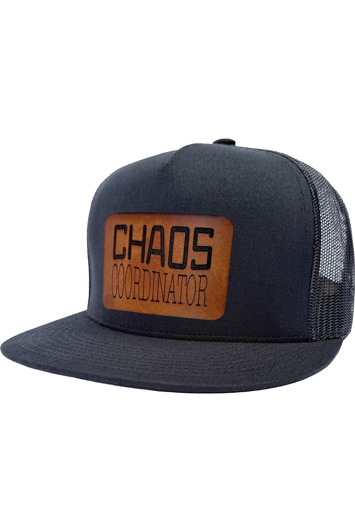 Chaos Coordinator | leather patch hat
