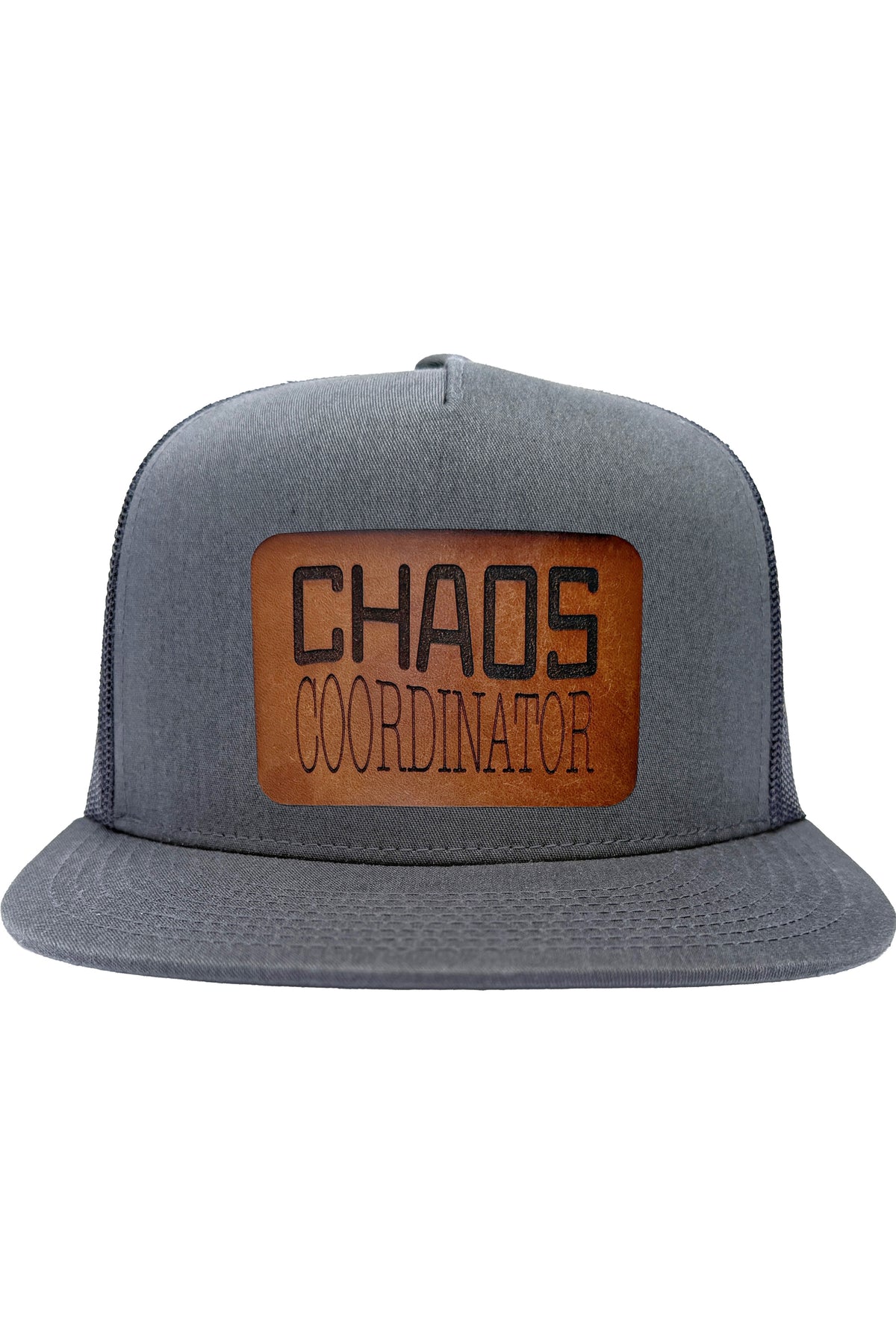 Chaos Coordinator | leather patch hat