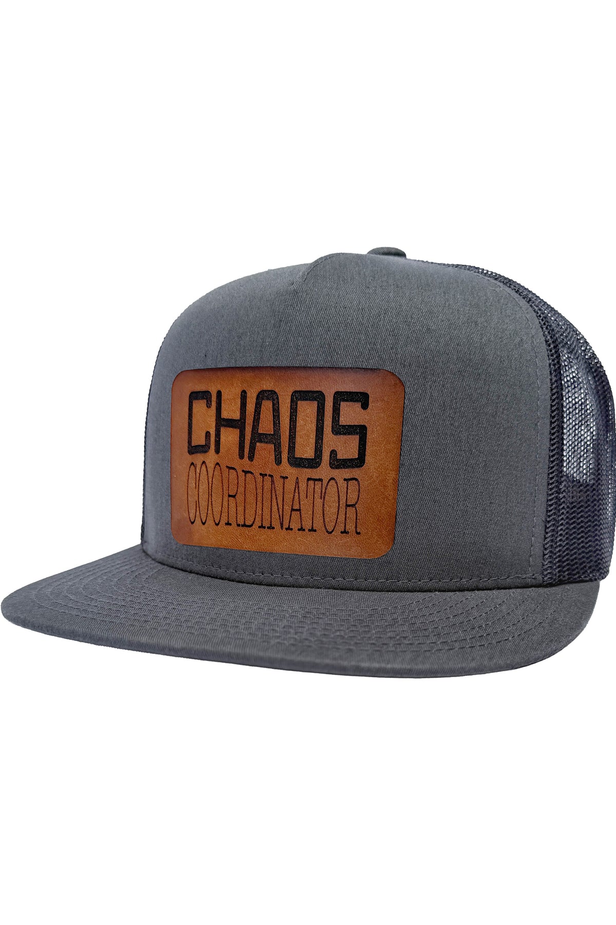 Chaos Coordinator | leather patch hat