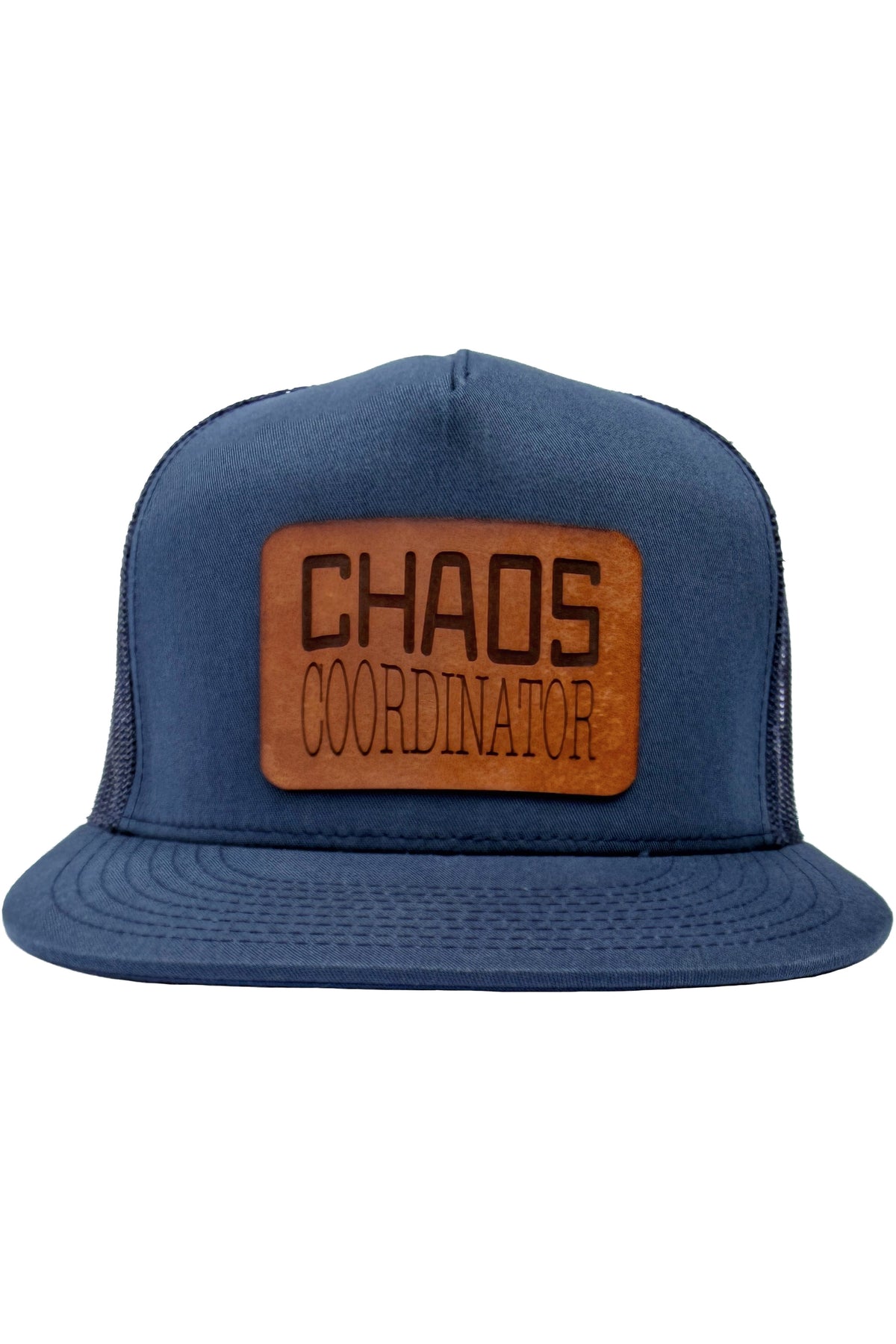 Chaos Coordinator | leather patch hat