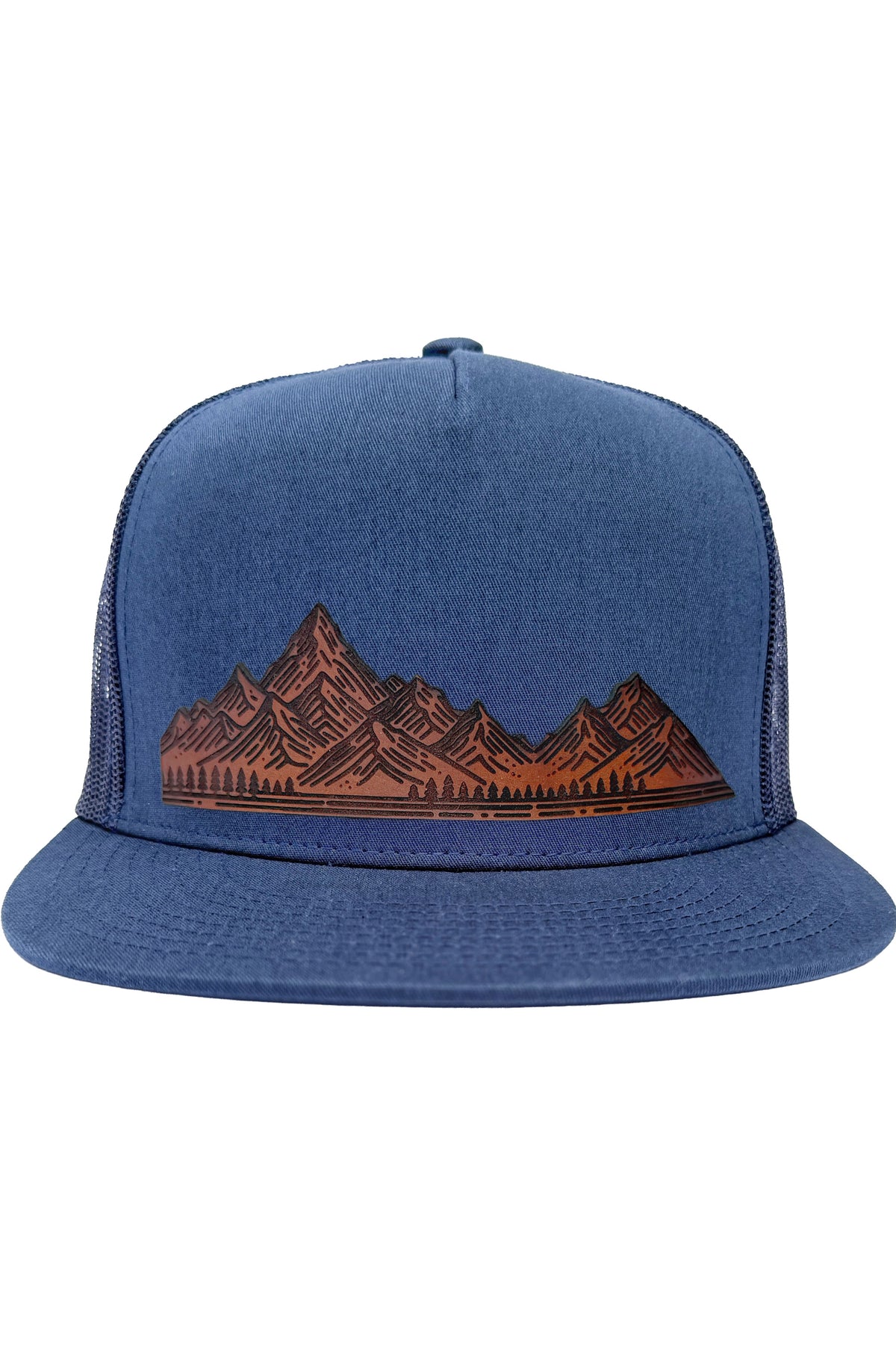 Home On The Range | mountain range leather patch hat