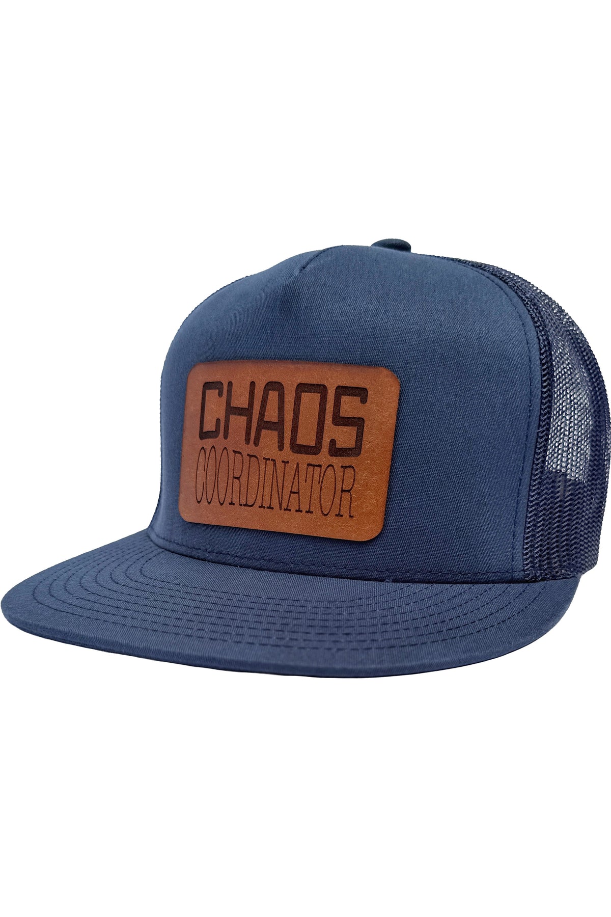 Chaos Coordinator | leather patch hat