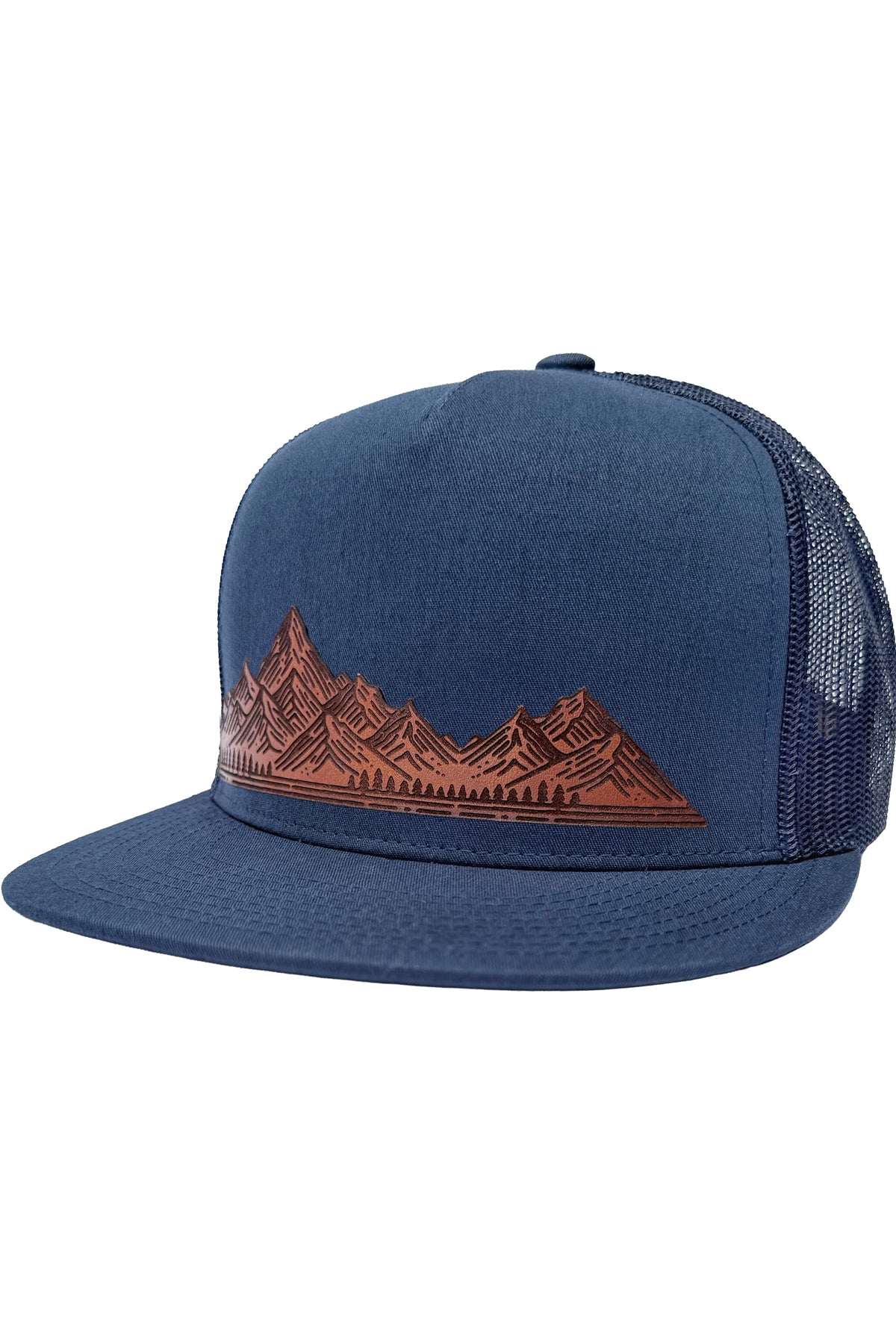 Home On The Range | mountain range leather patch hat