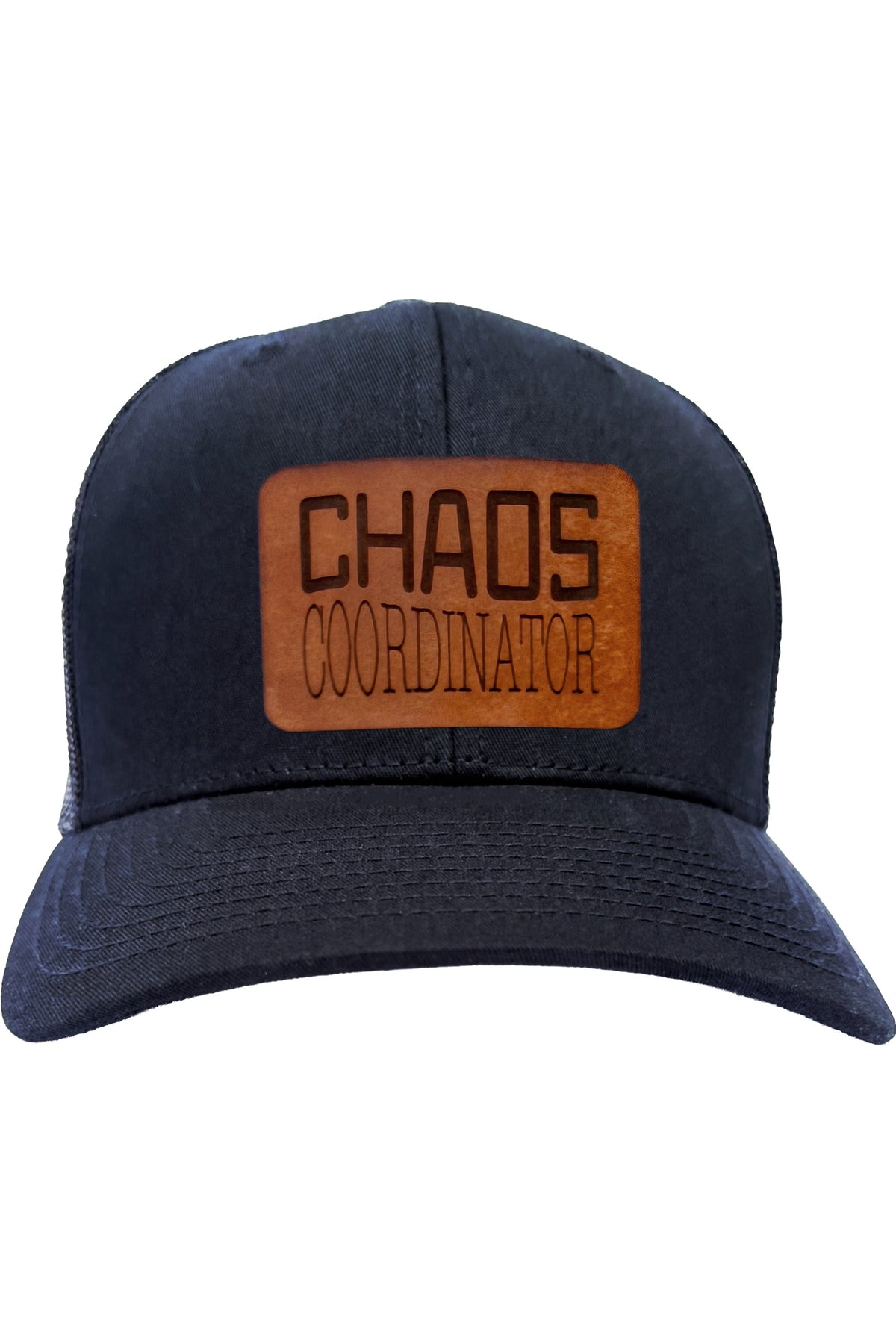 Chaos Coordinator | leather patch hat