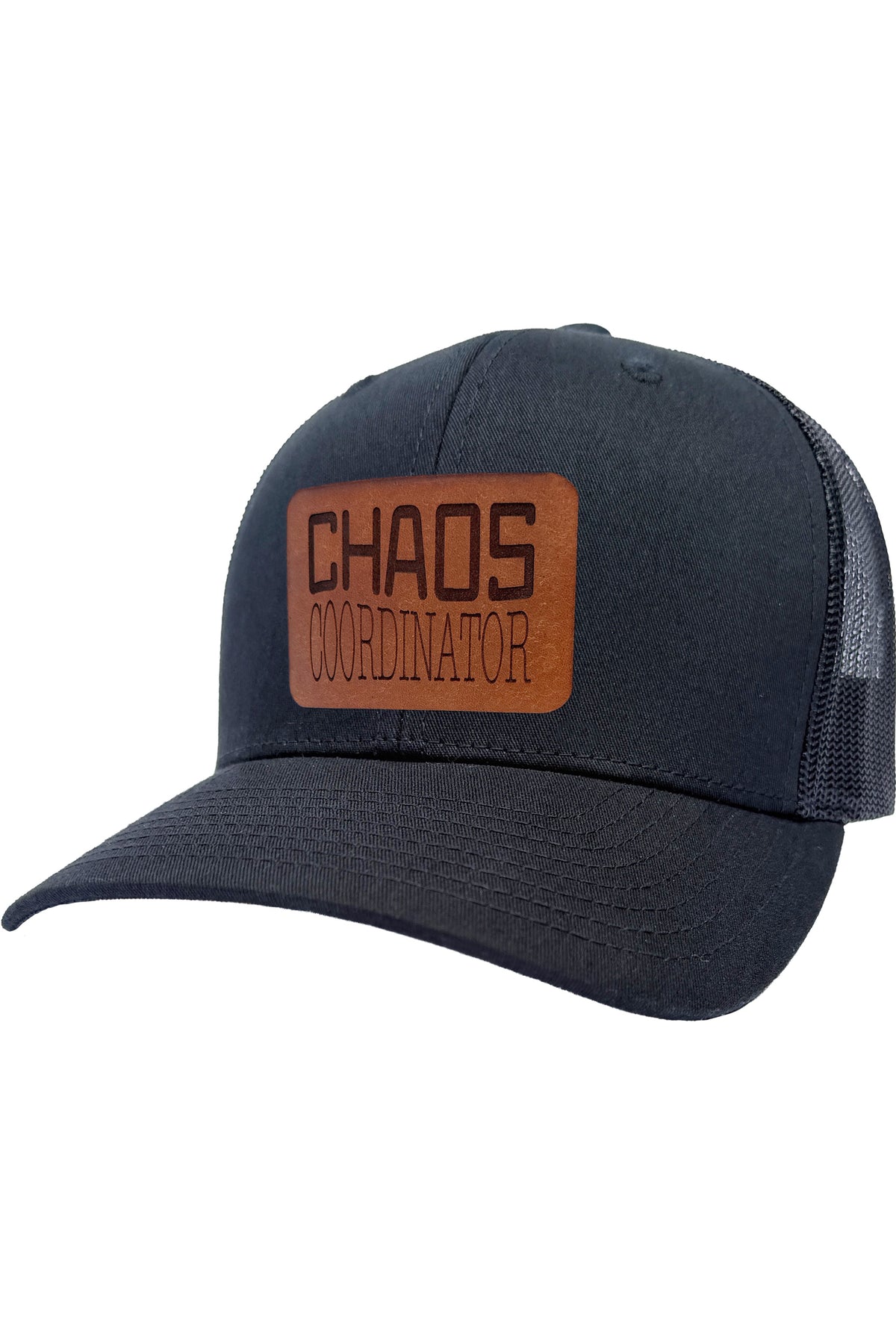 Chaos Coordinator | leather patch hat