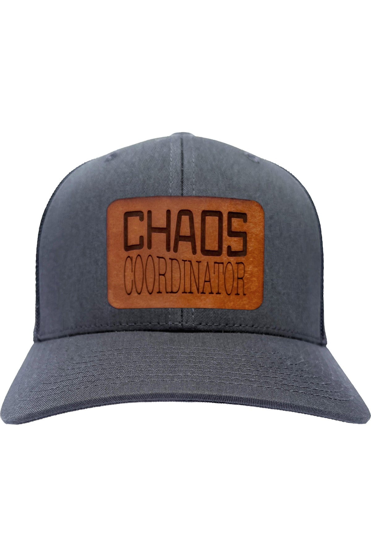 Chaos Coordinator | leather patch hat