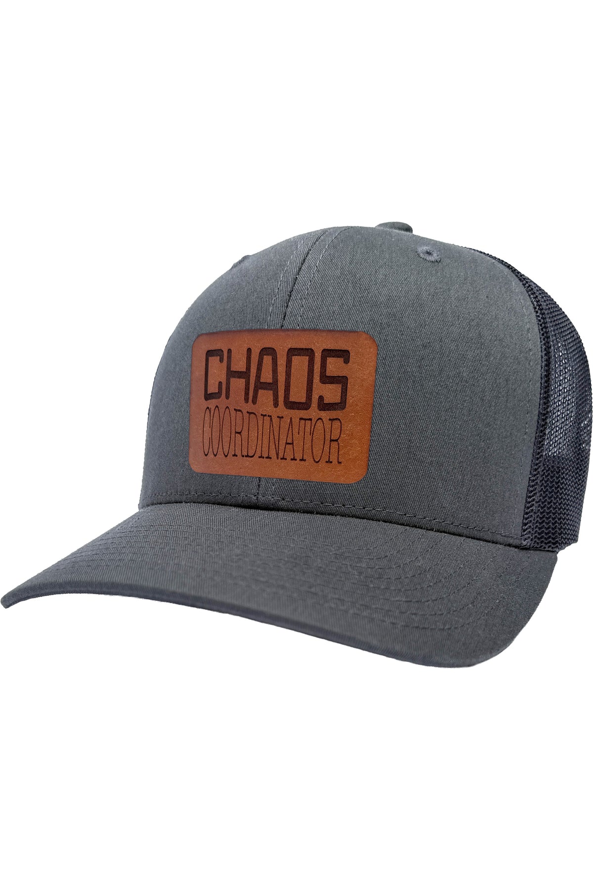 Chaos Coordinator | leather patch hat