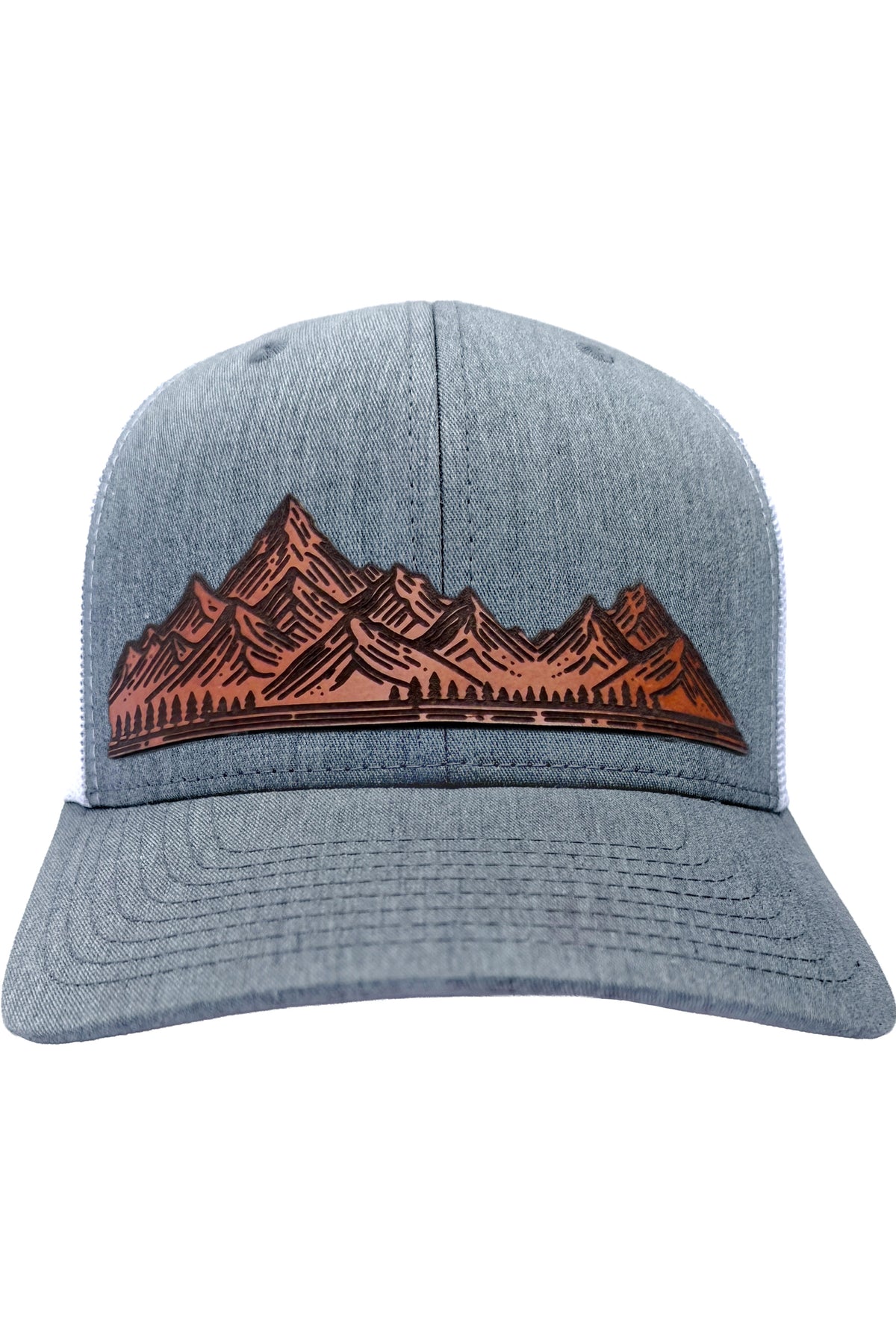 Home On The Range | mountain range leather patch hat