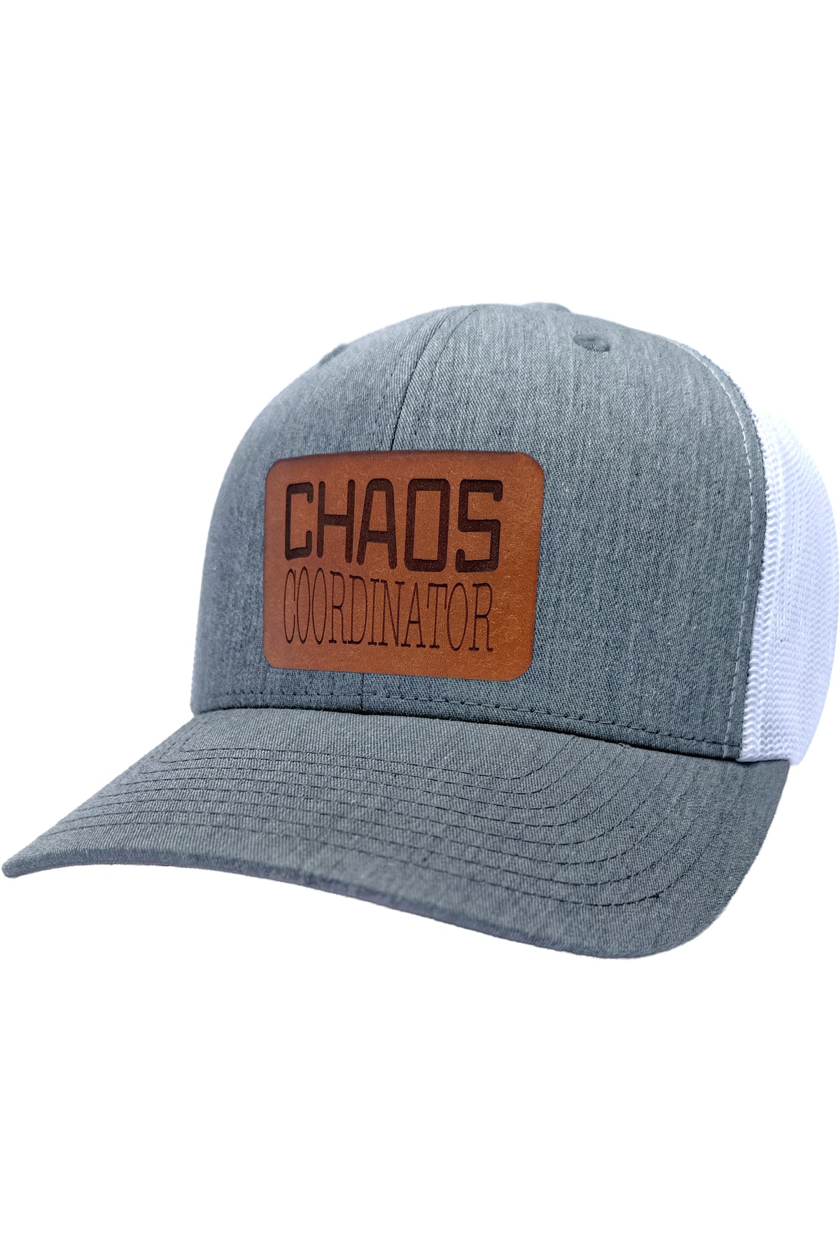 Chaos Coordinator | leather patch hat