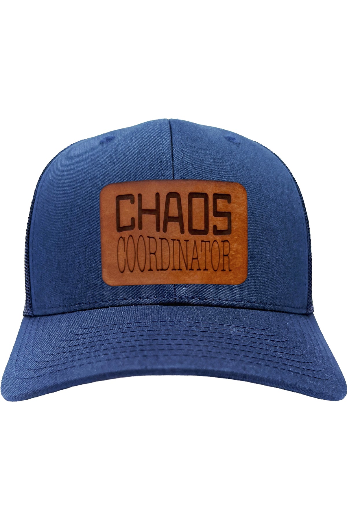 Chaos Coordinator | leather patch hat